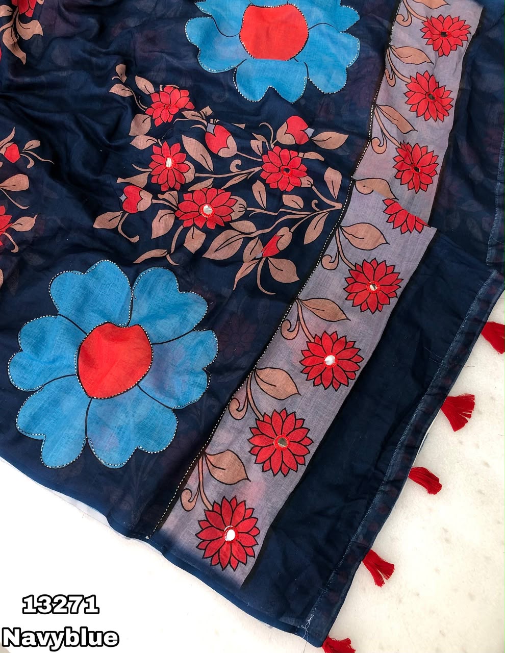 Soft lenin saree