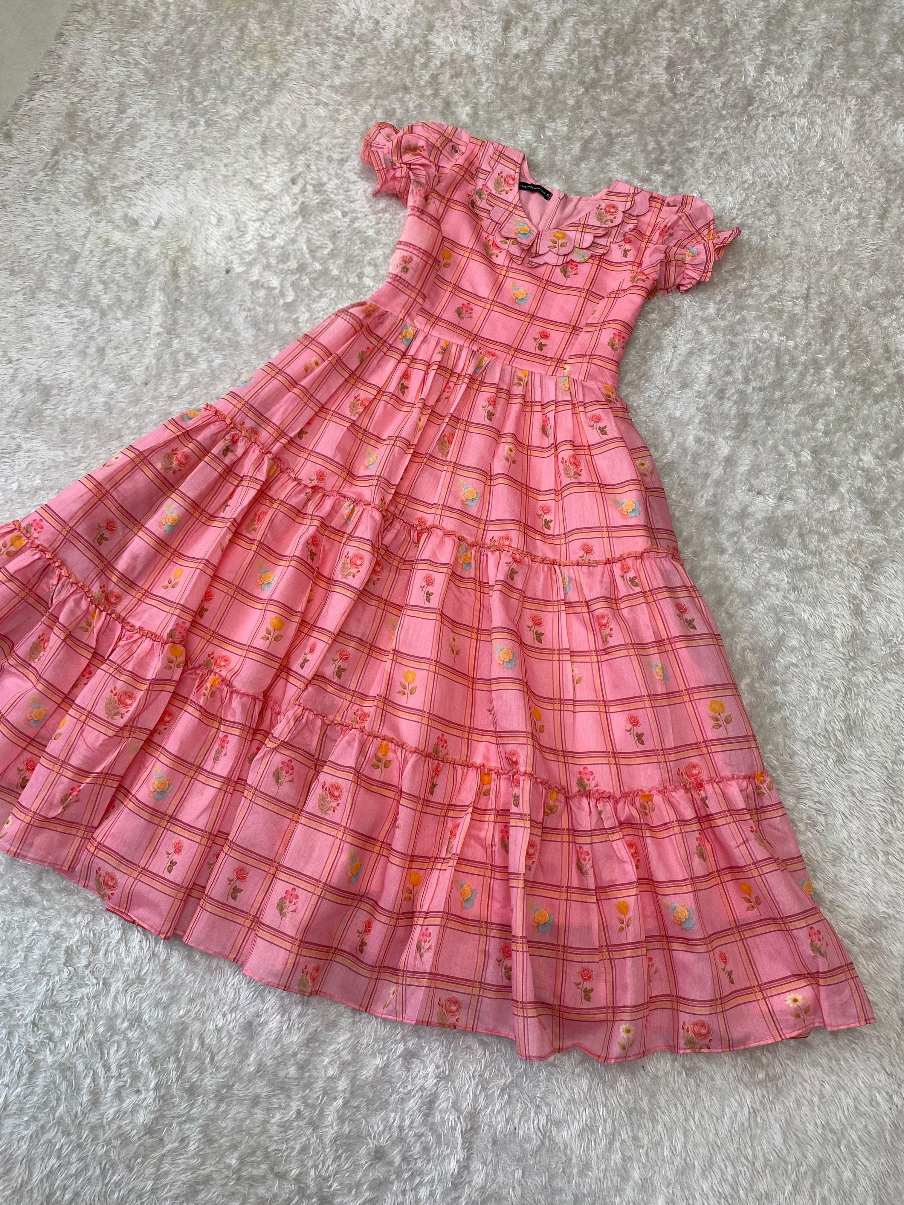Lyla: Soft Mul chandheri frock 💚💕