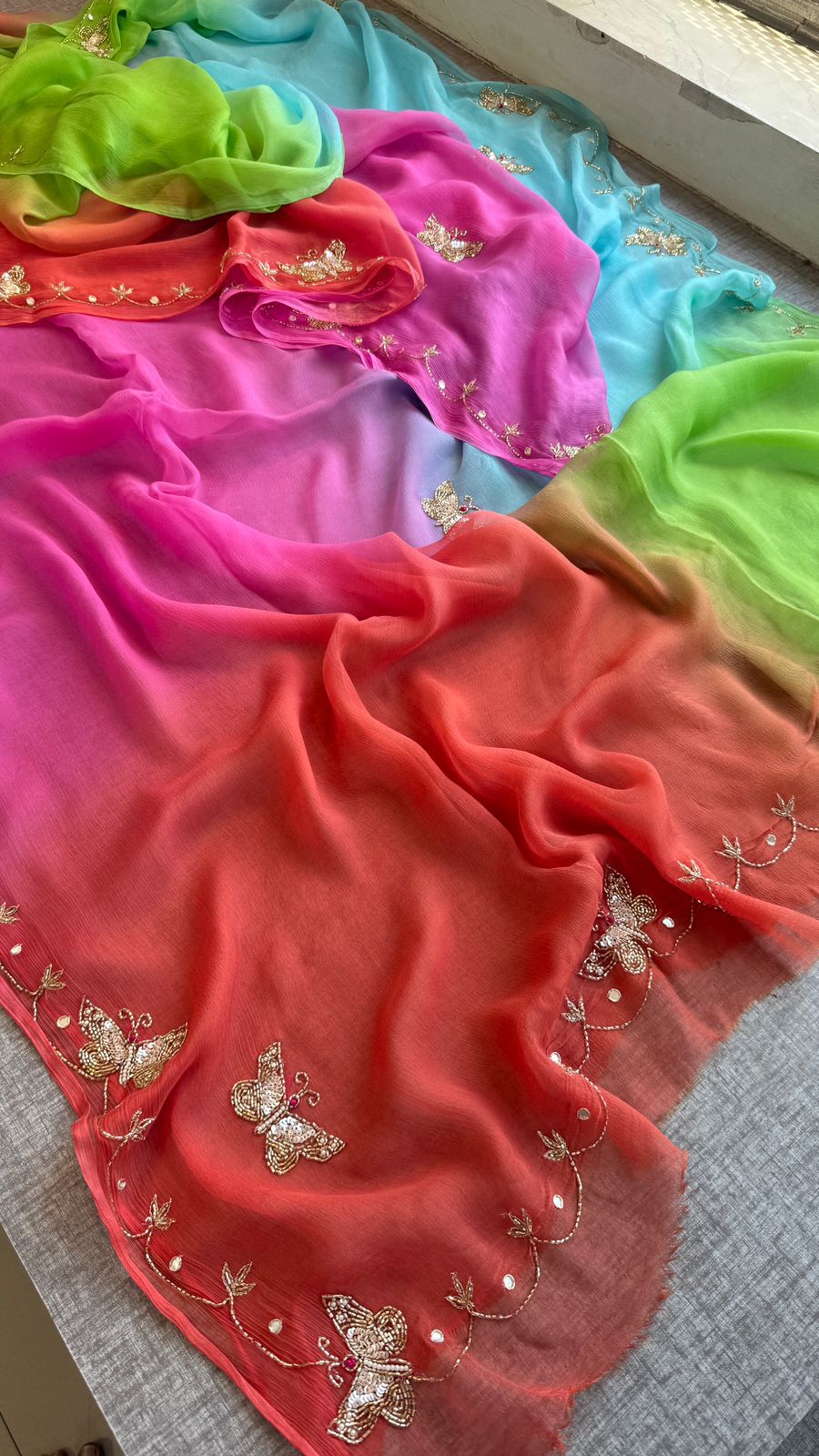 Sheela:  Chiffon sarees