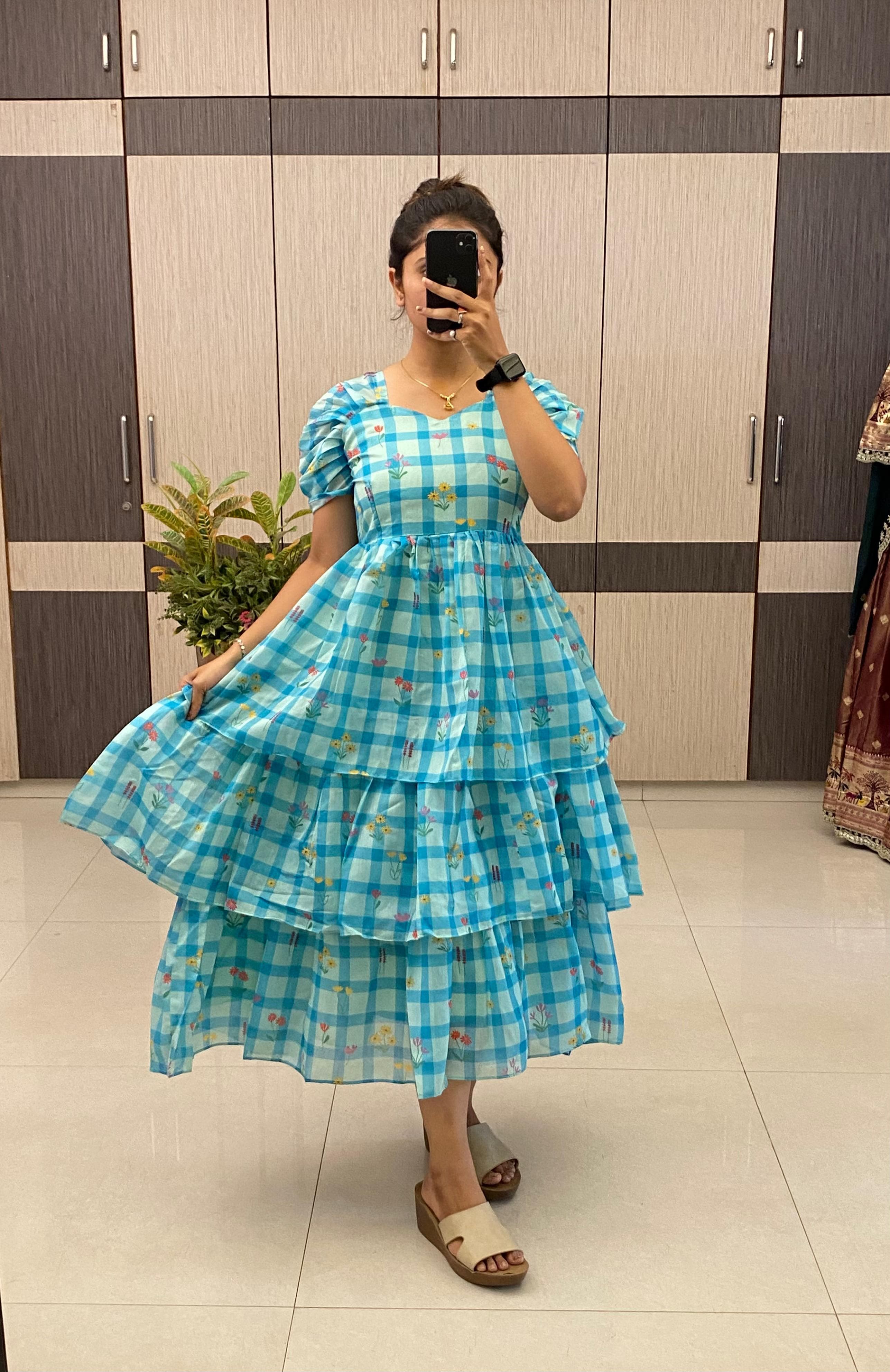Lyla: Soft Mul chandheri frock 💚💕