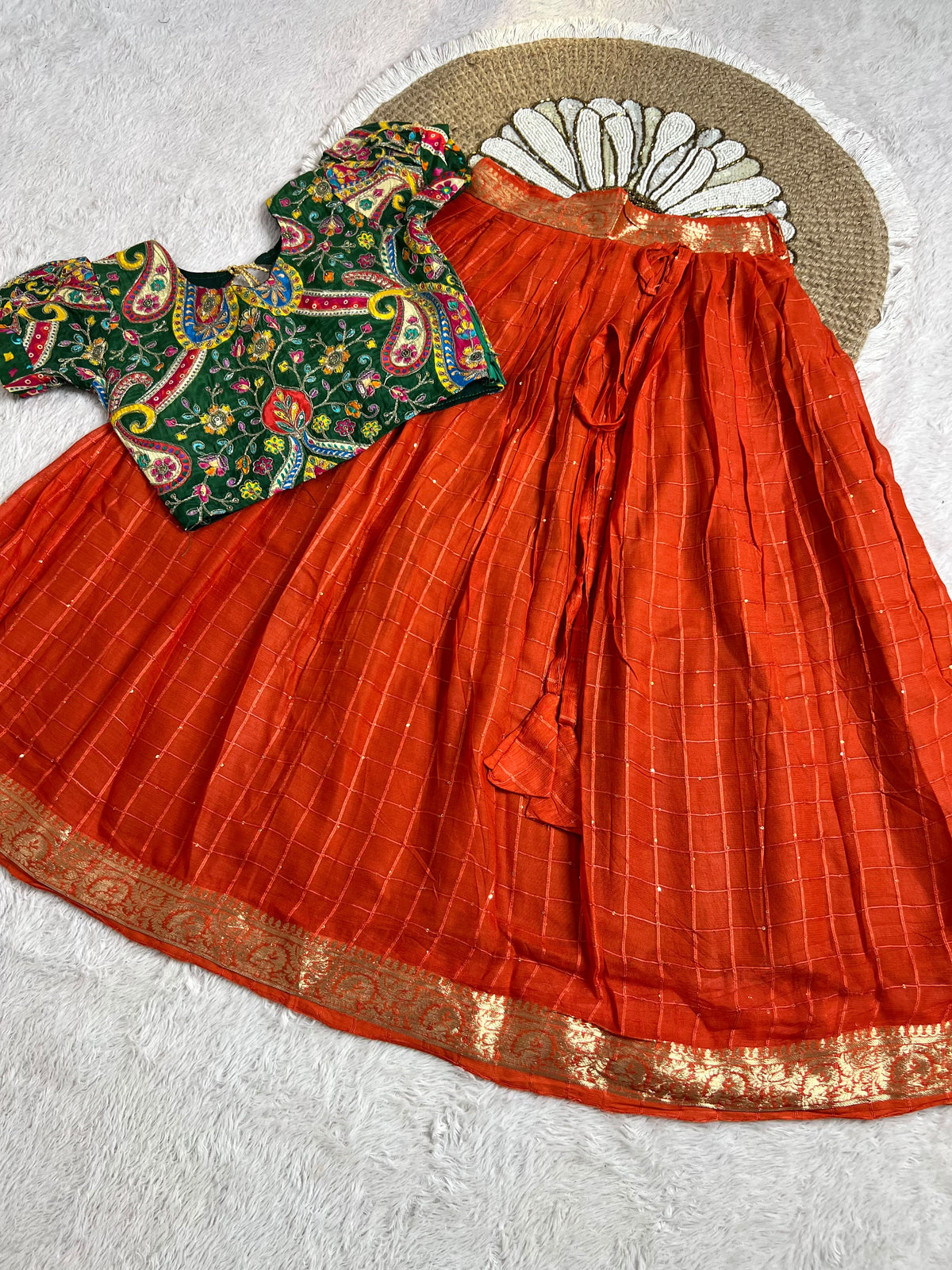 Sarani : Vintage kids Lehengas