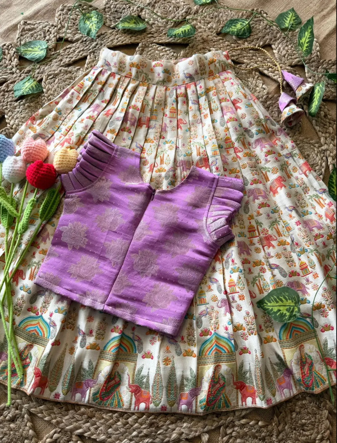 Gaji silk lehenga