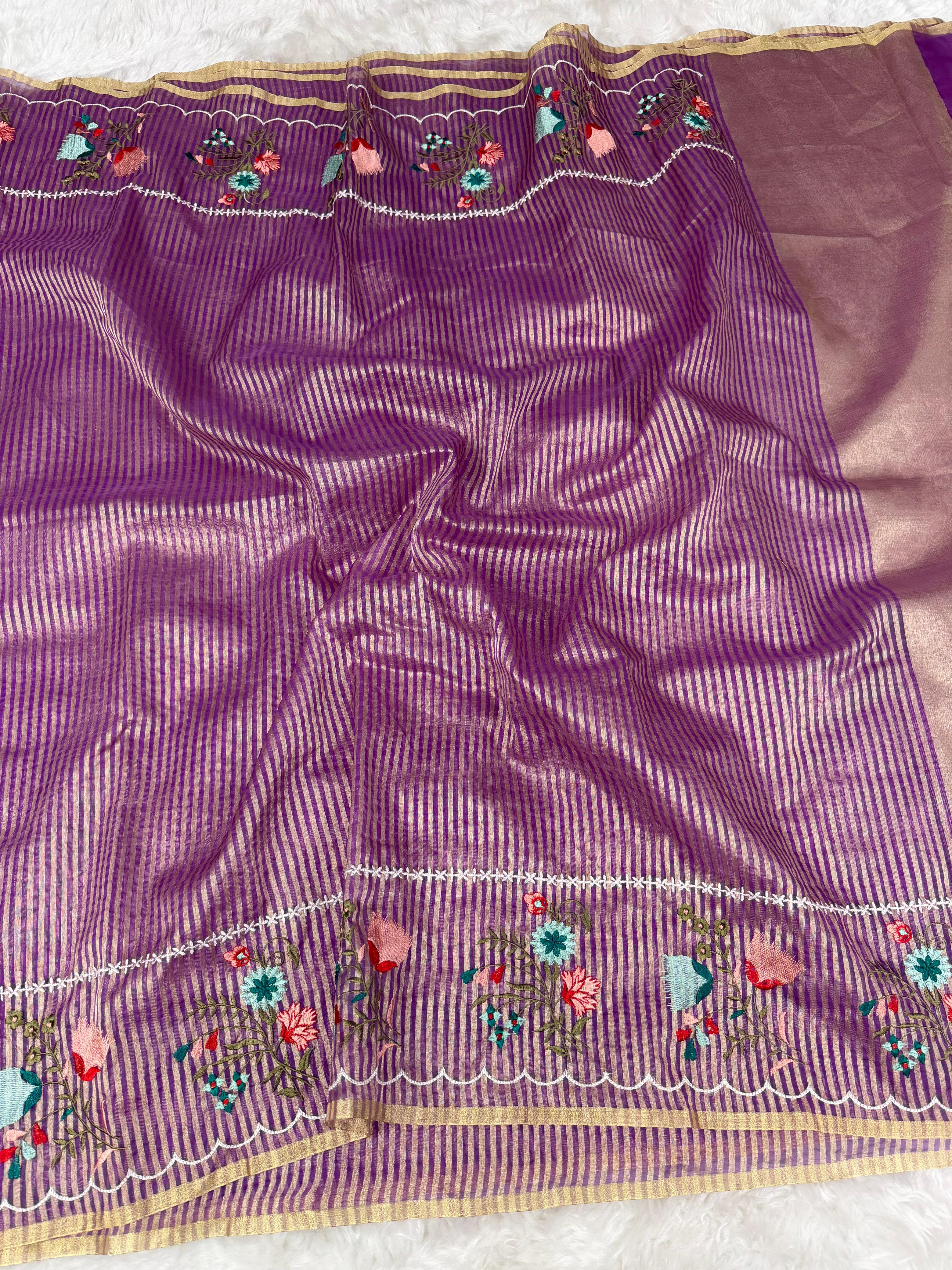 Banarasi : Tissue organza saree