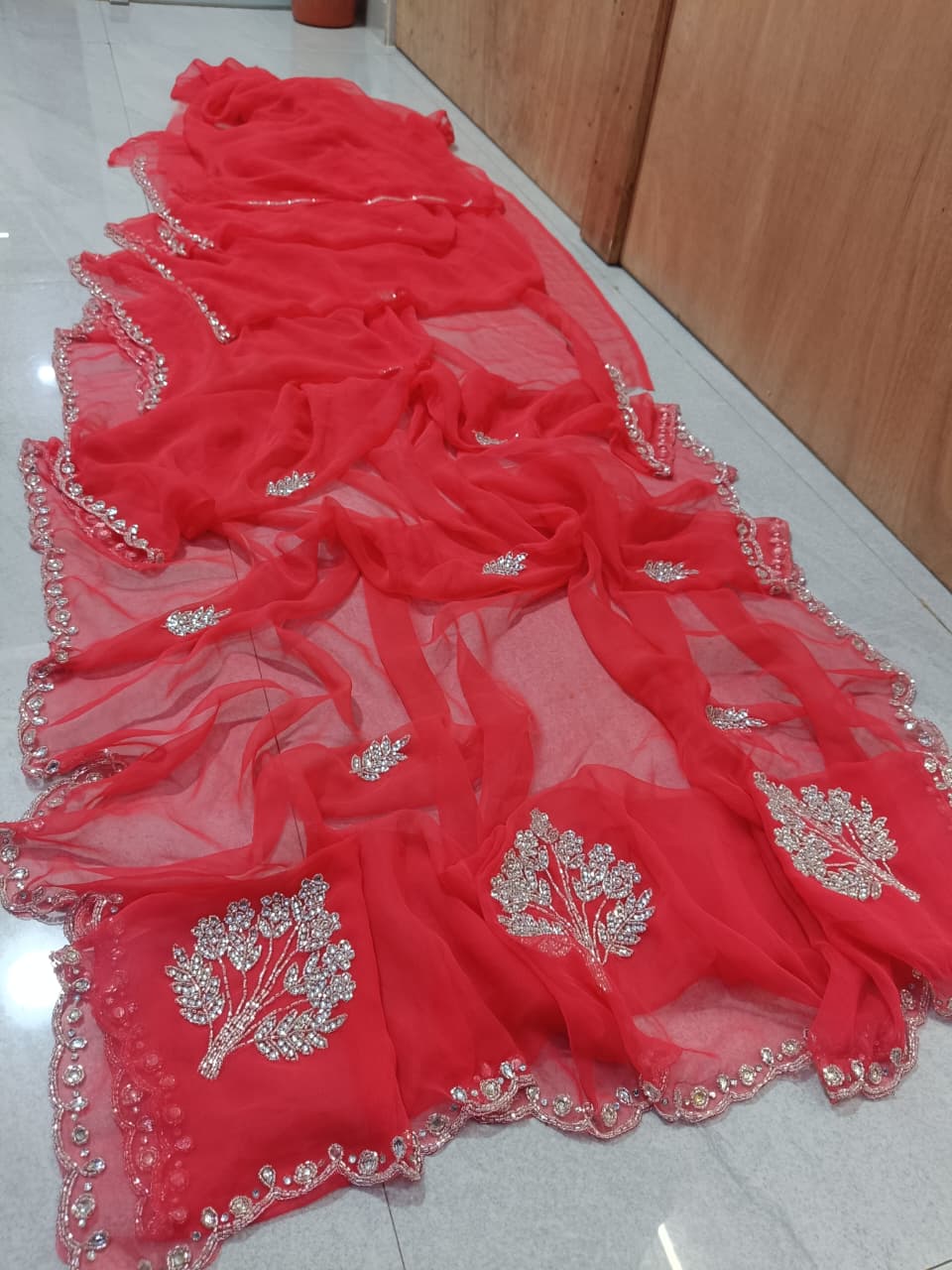 Lalana : Georgette handwork sarees