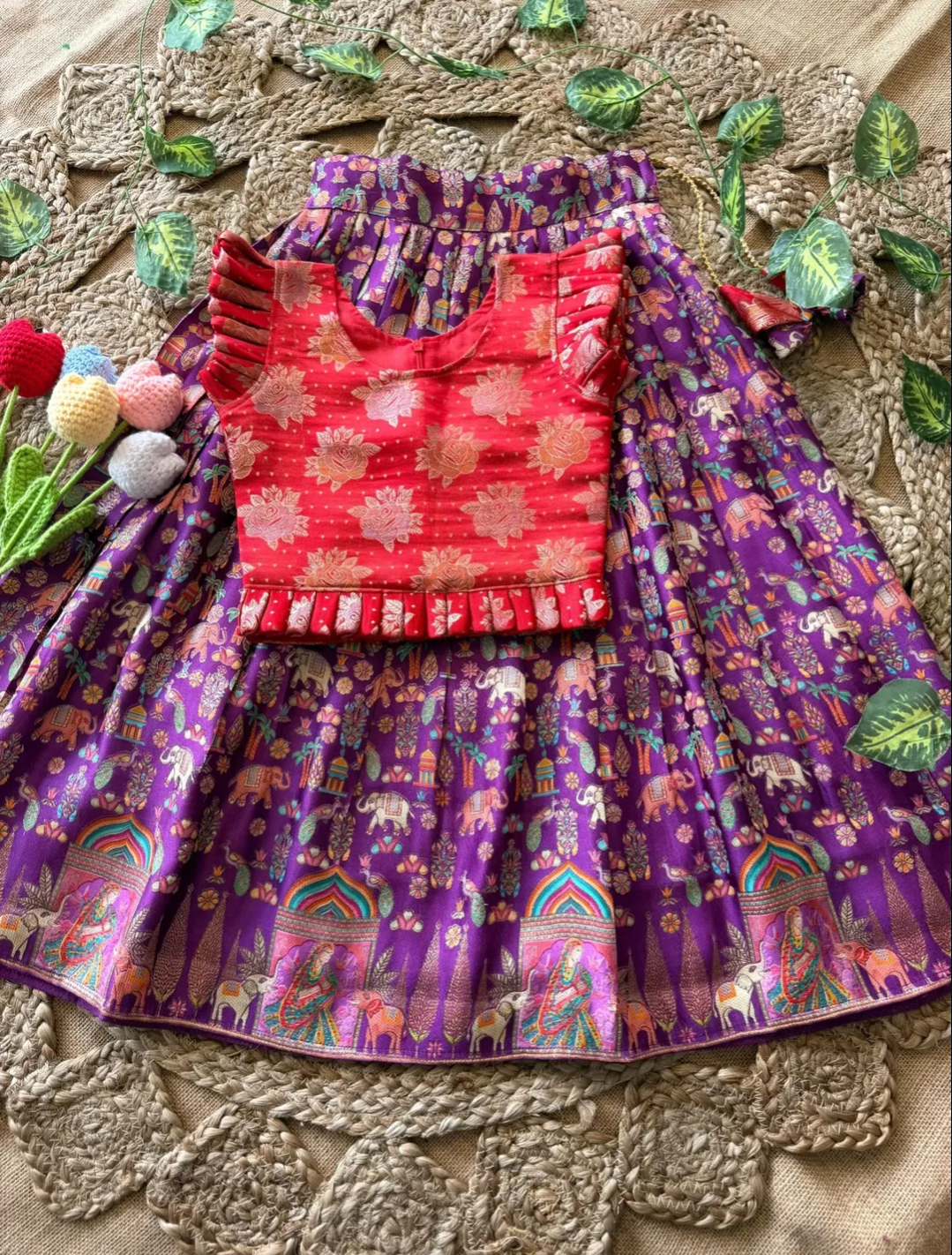 Gaji silk lehenga
