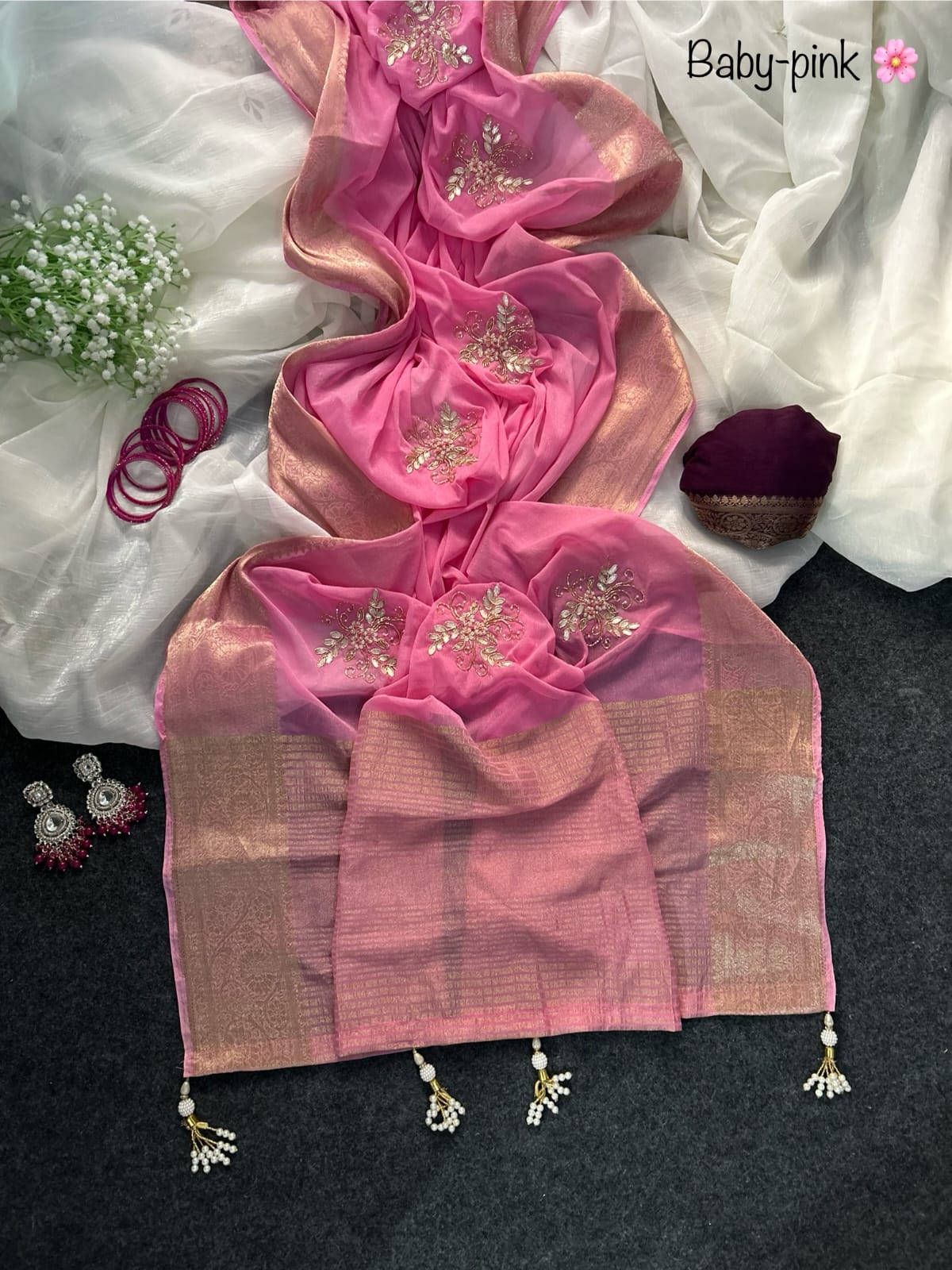 Anika : chinnon saree