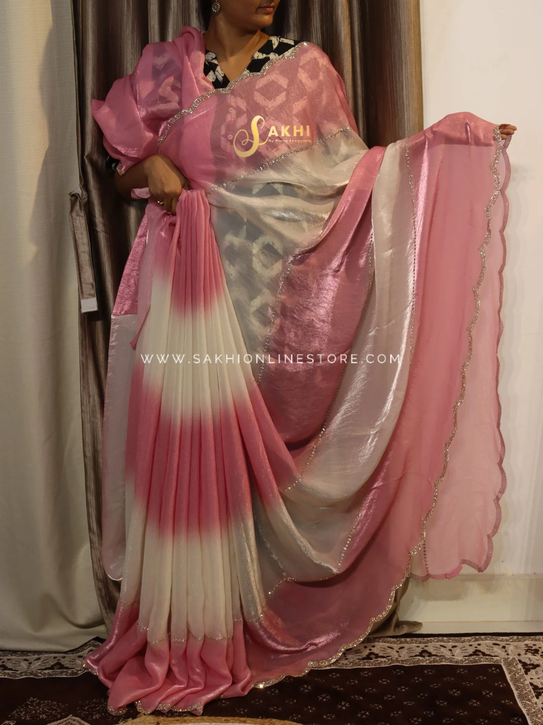 Rose Milk sarees 💕