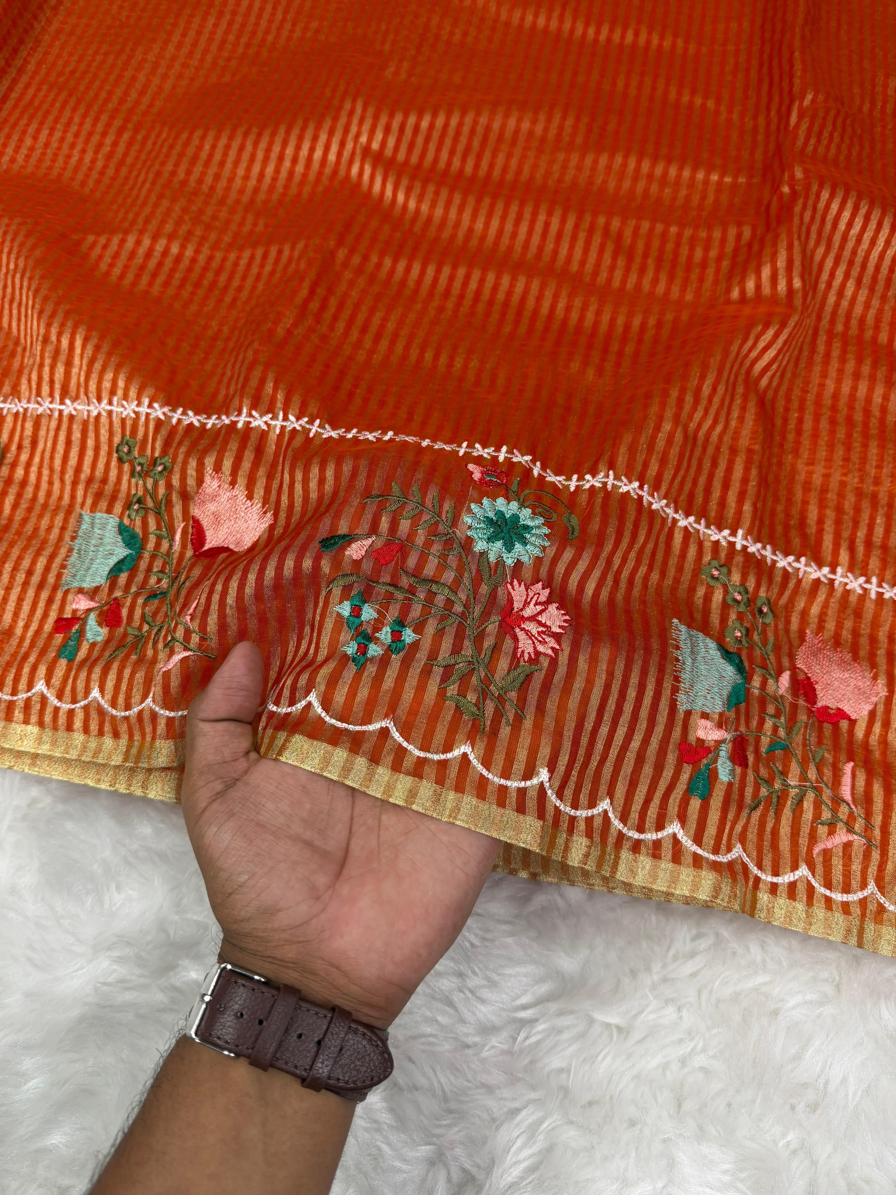 Banarasi : Tissue organza saree