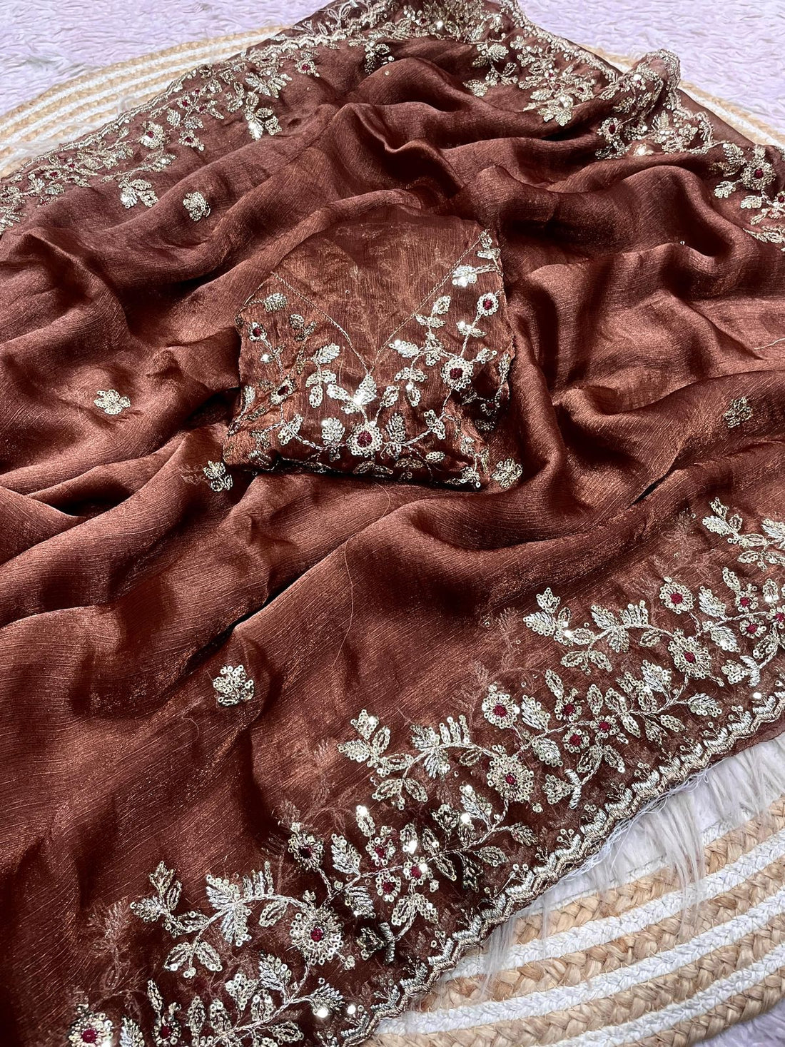 Choclate Beauty sarees