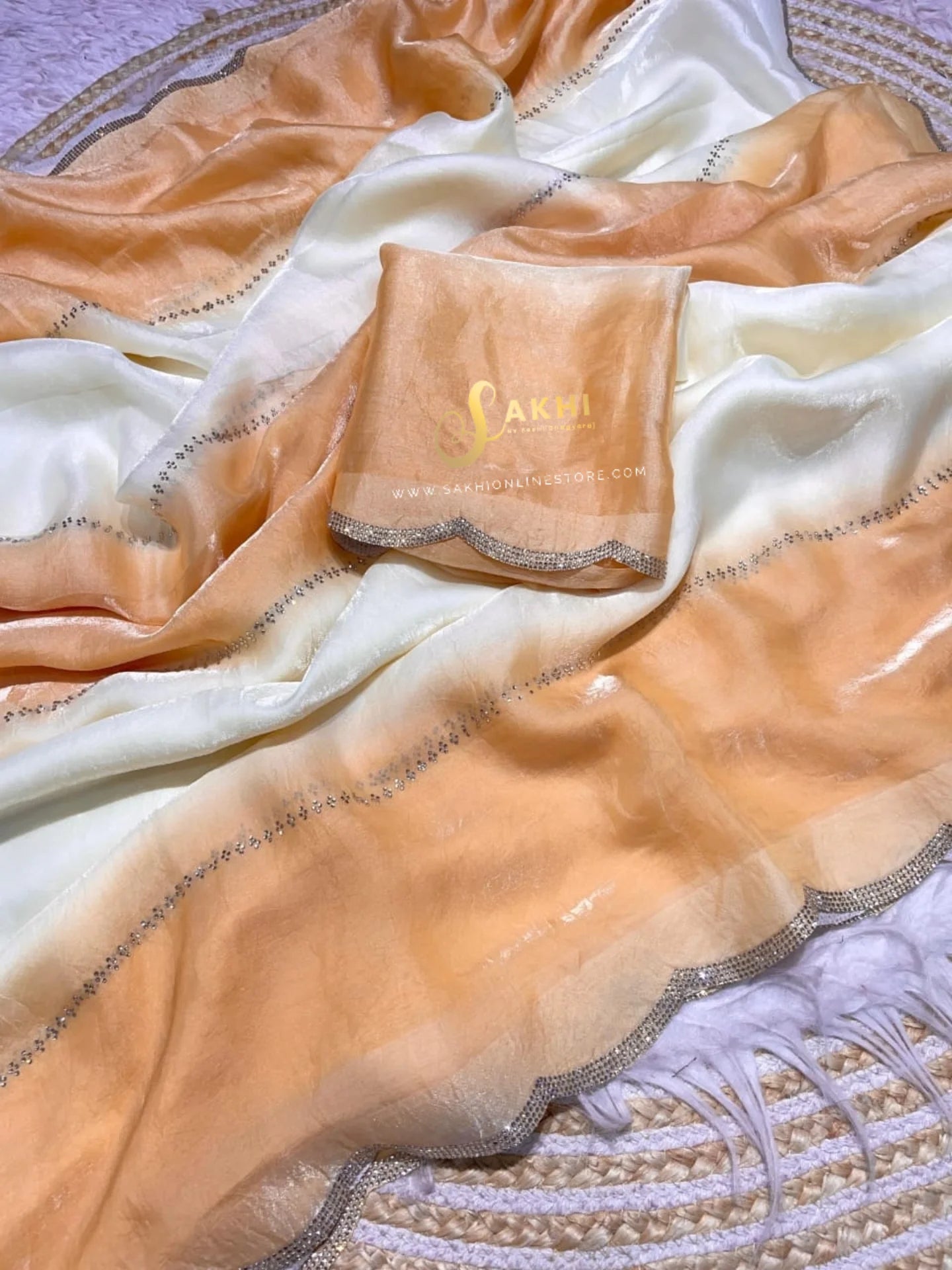 Rose Milk sarees 💕