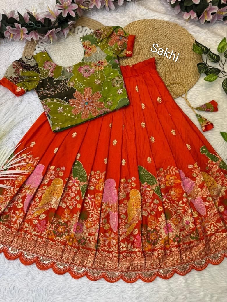 Chilakamma : Kids Lehengas