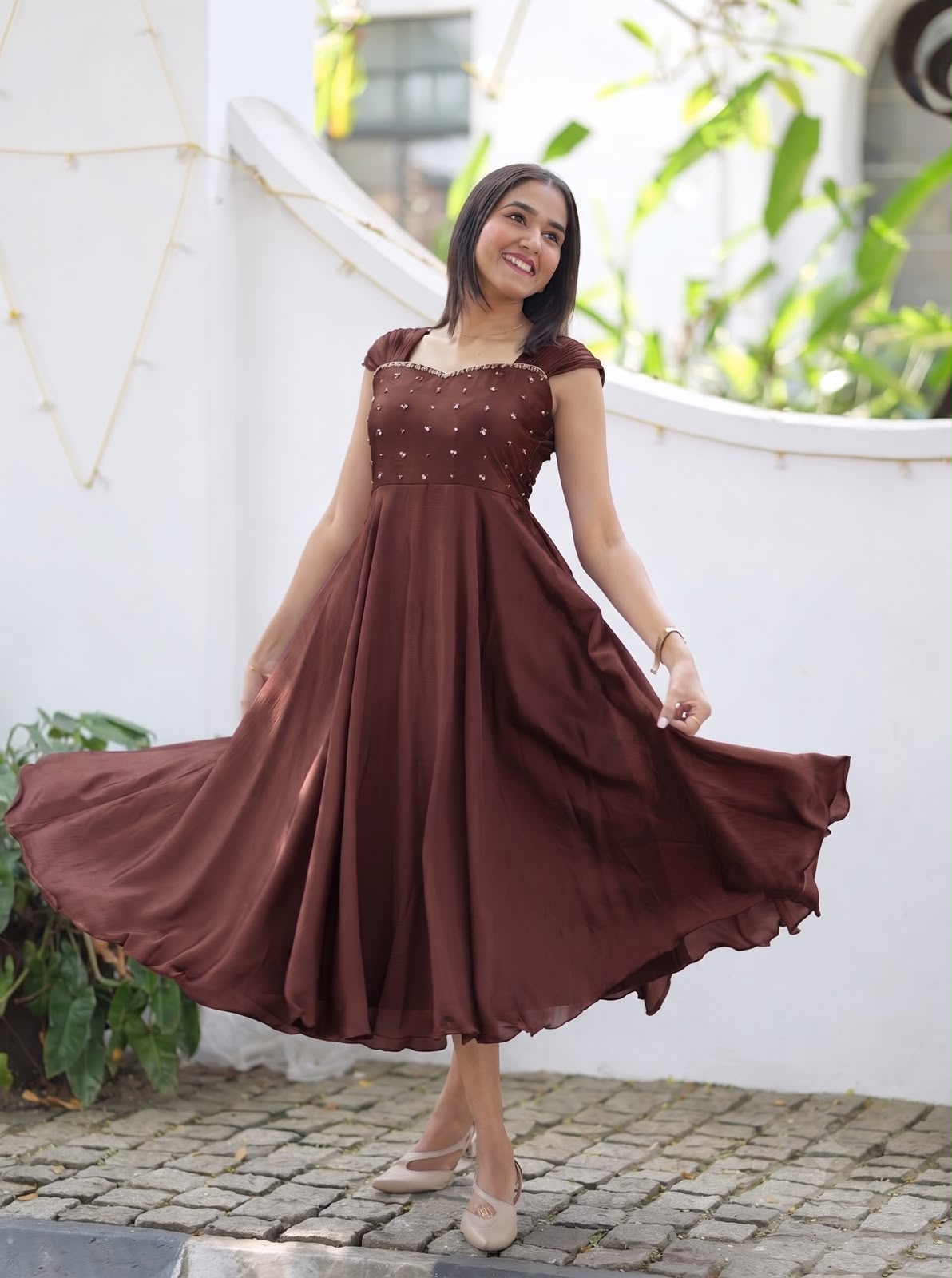 Lianna : Designer Rangoli frocks