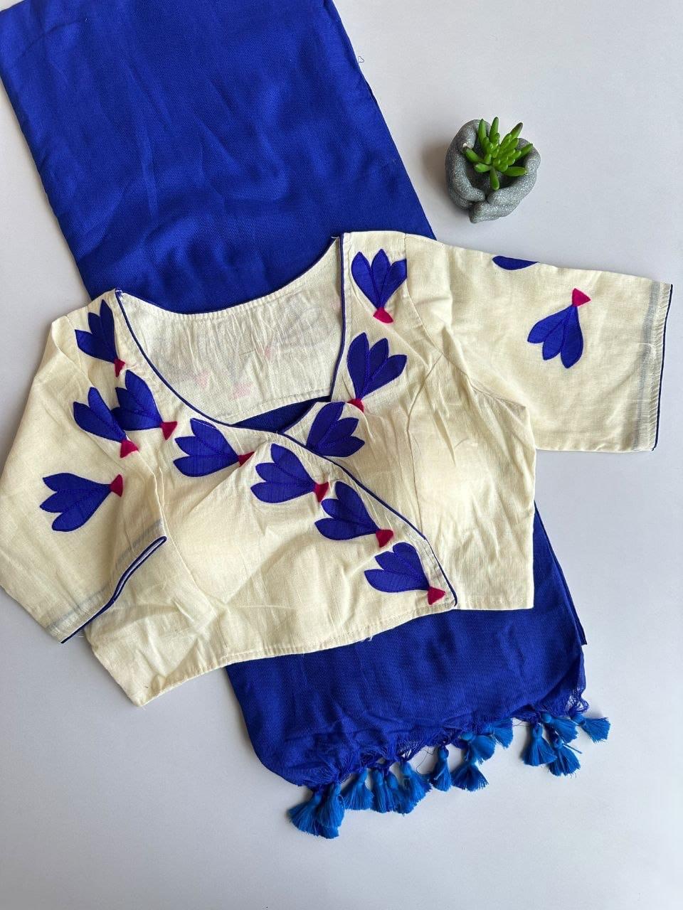 Sarojini : Saree + stitched blouse