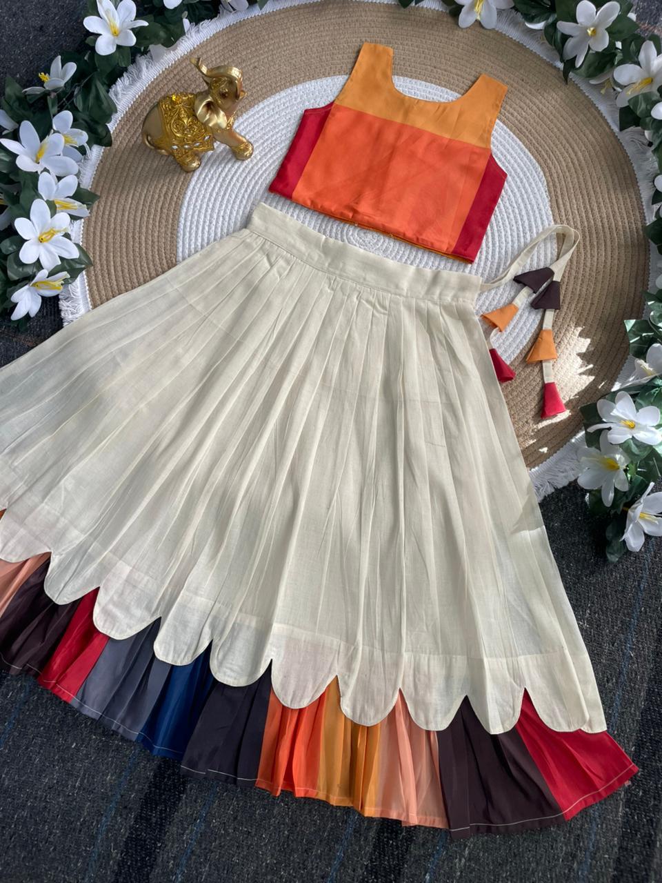 Kanakambaram petal : Kids Outfit