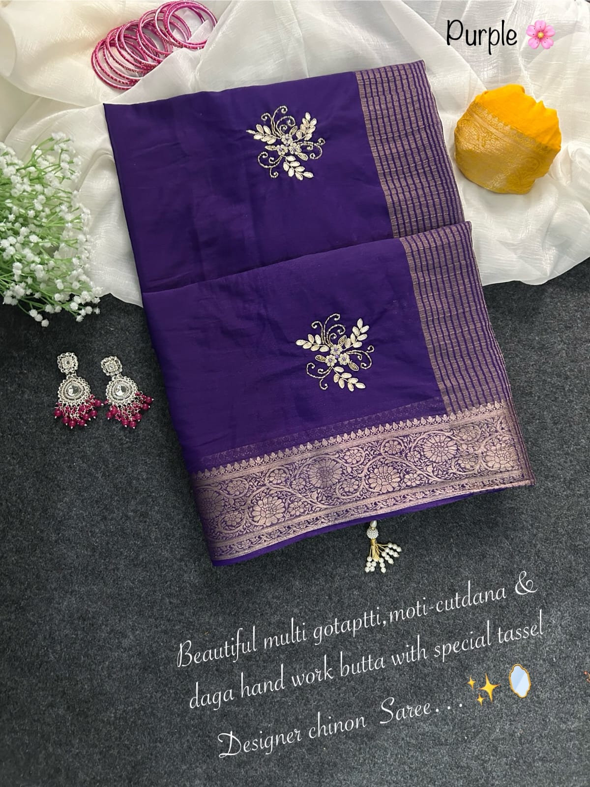 Anika : chinnon saree