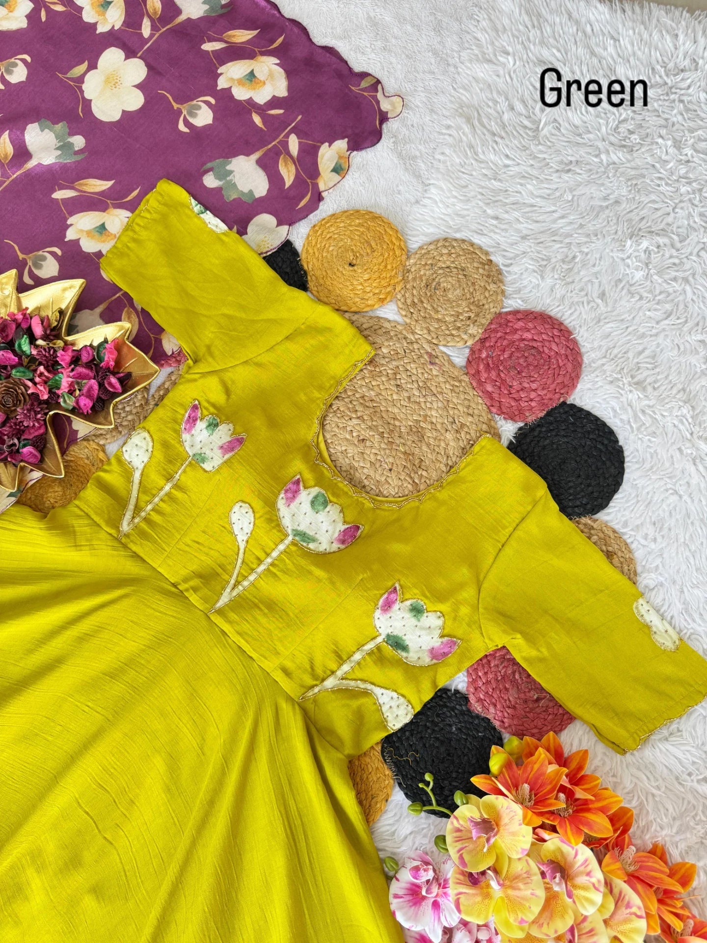 Dazzle : Grand frocks maggam worked