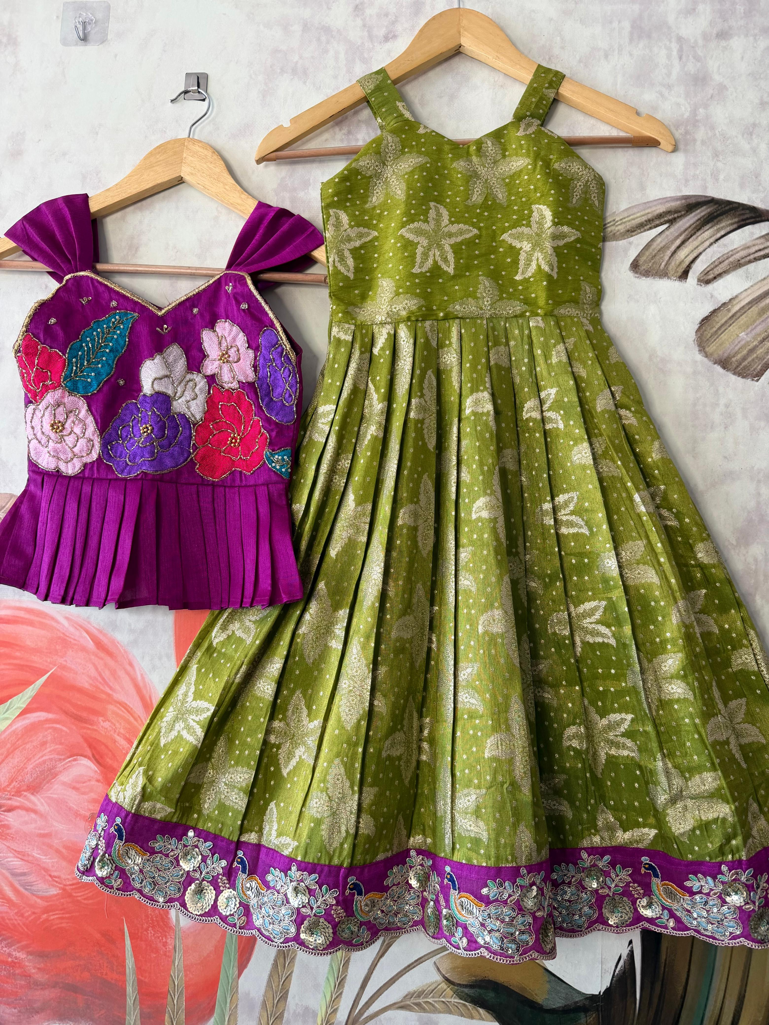 Diya : 2 In One kids Frock 💕