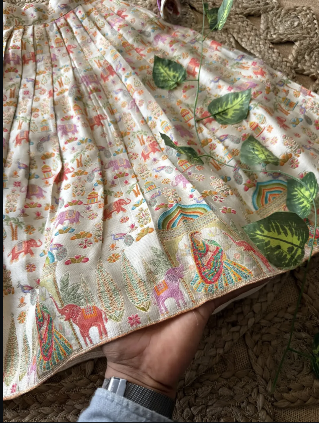 Gaji silk lehenga