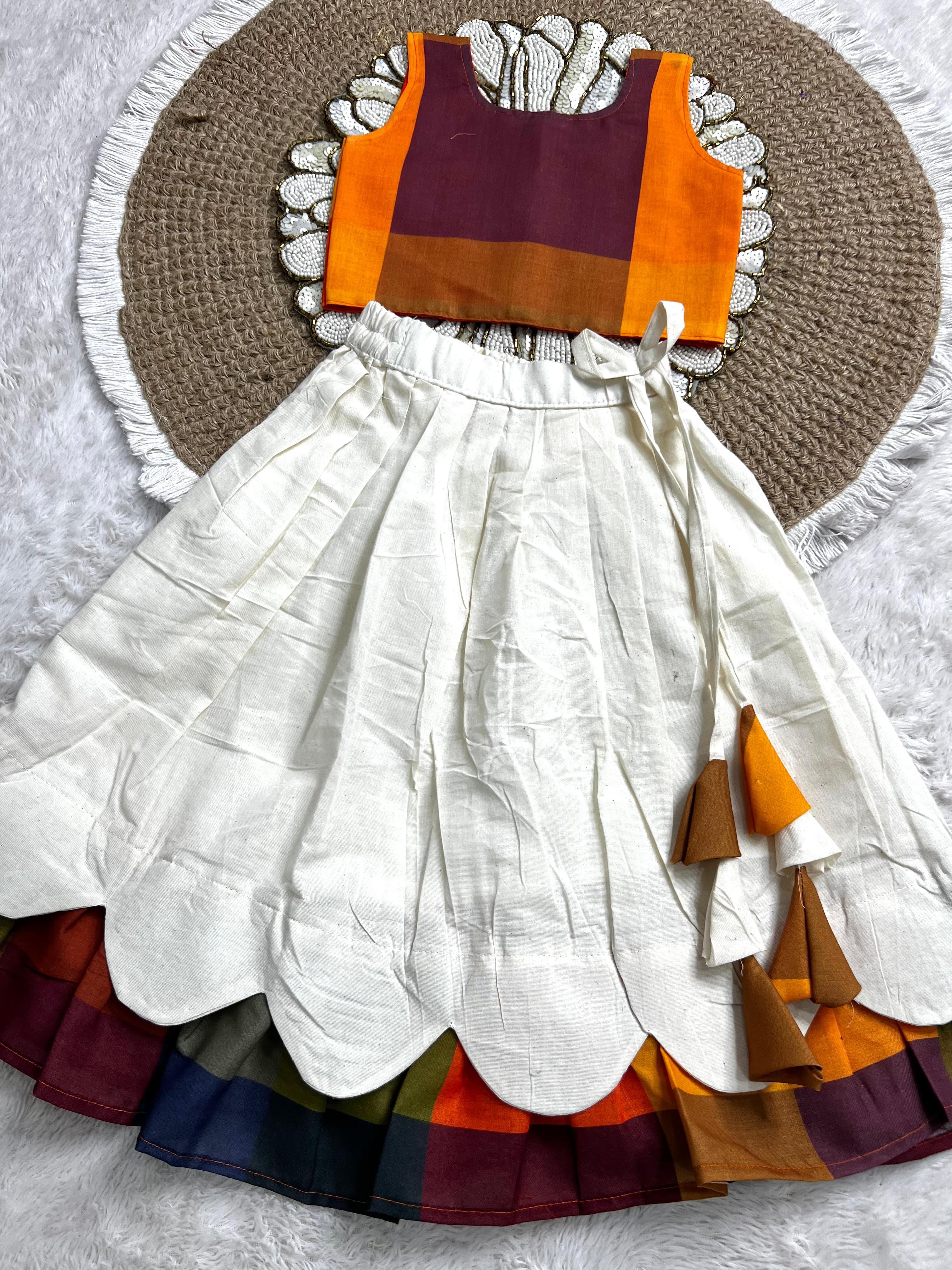 Kanakambaram petal : Kids Outfit