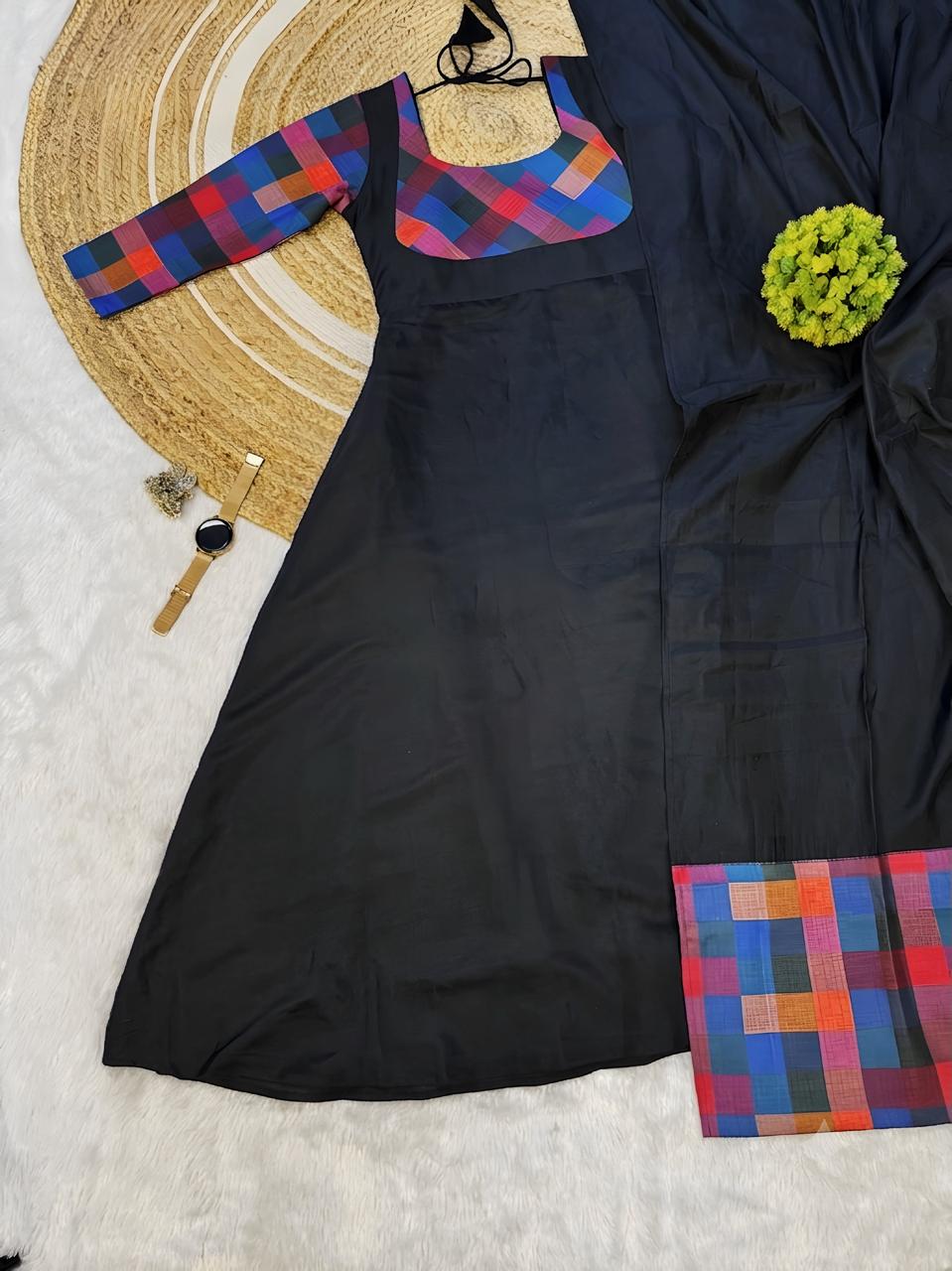 Preethi : Anarkali Kurti with dupatta