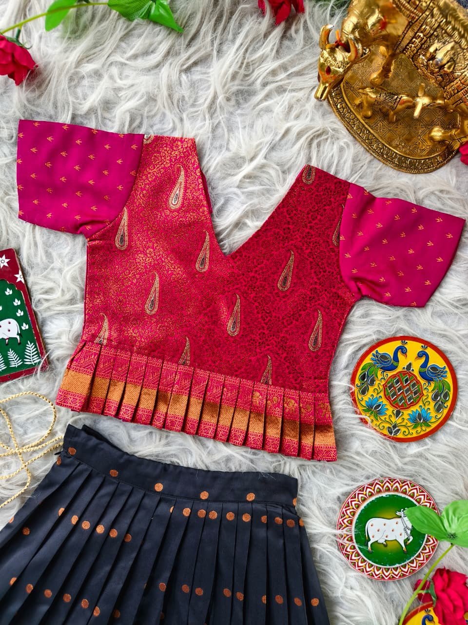 Tulasi : Kids Semi Pattu Lehenga 💕