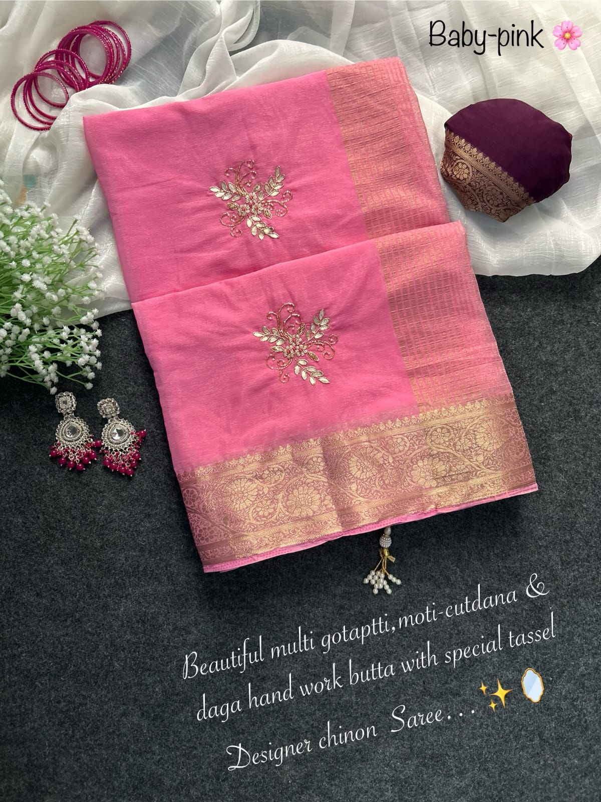 Anika : chinnon saree
