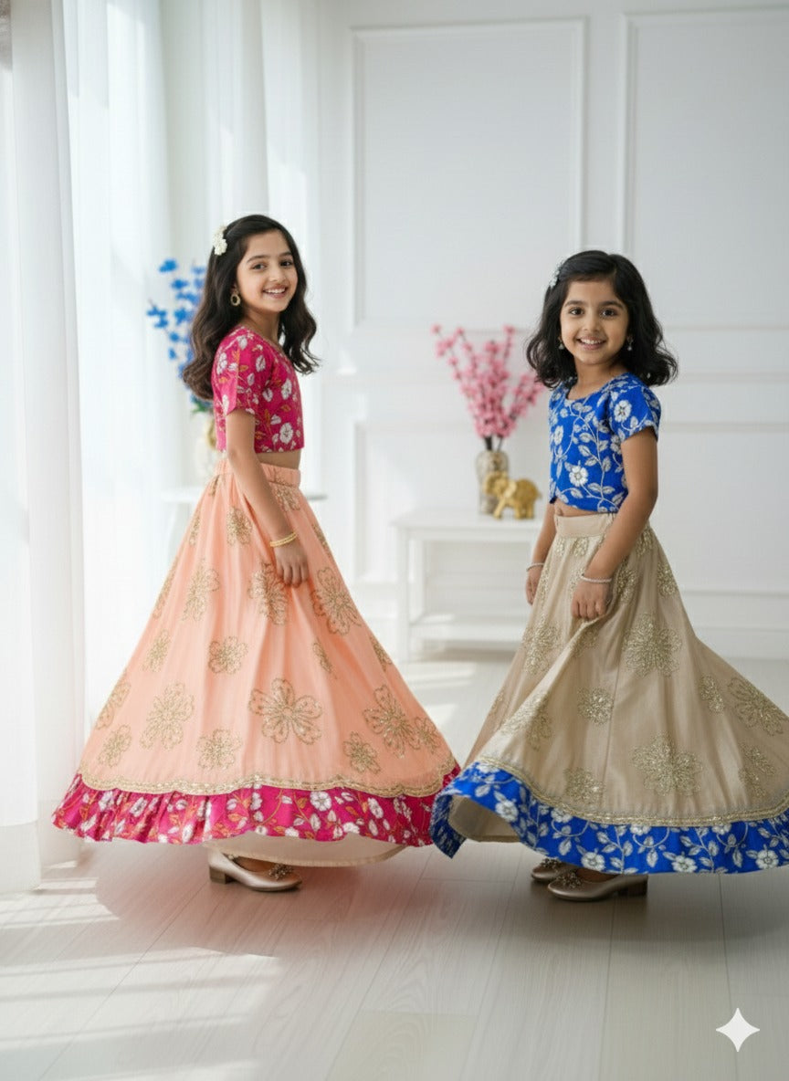 Jahna : Kalamkari Kids lehenga