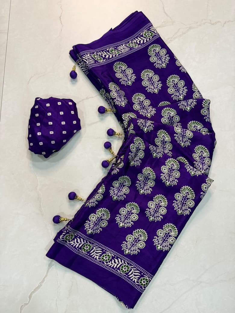 Anshika : Ajrak sarees