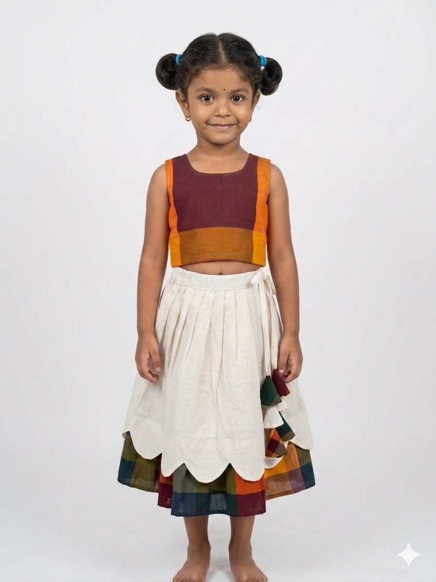 Kanakambaram petal : Kids Outfit