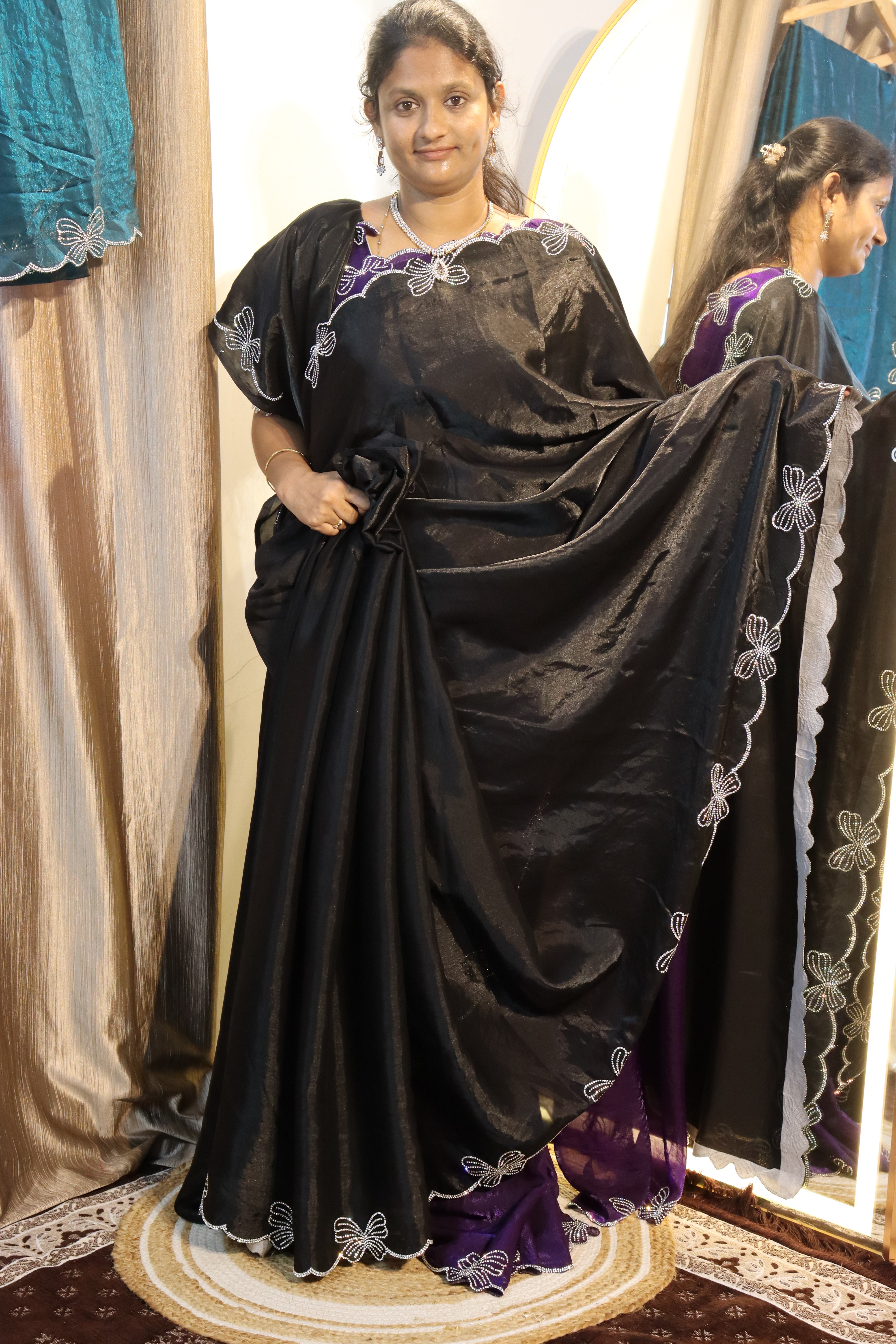 Butterfly Space Silk sarees