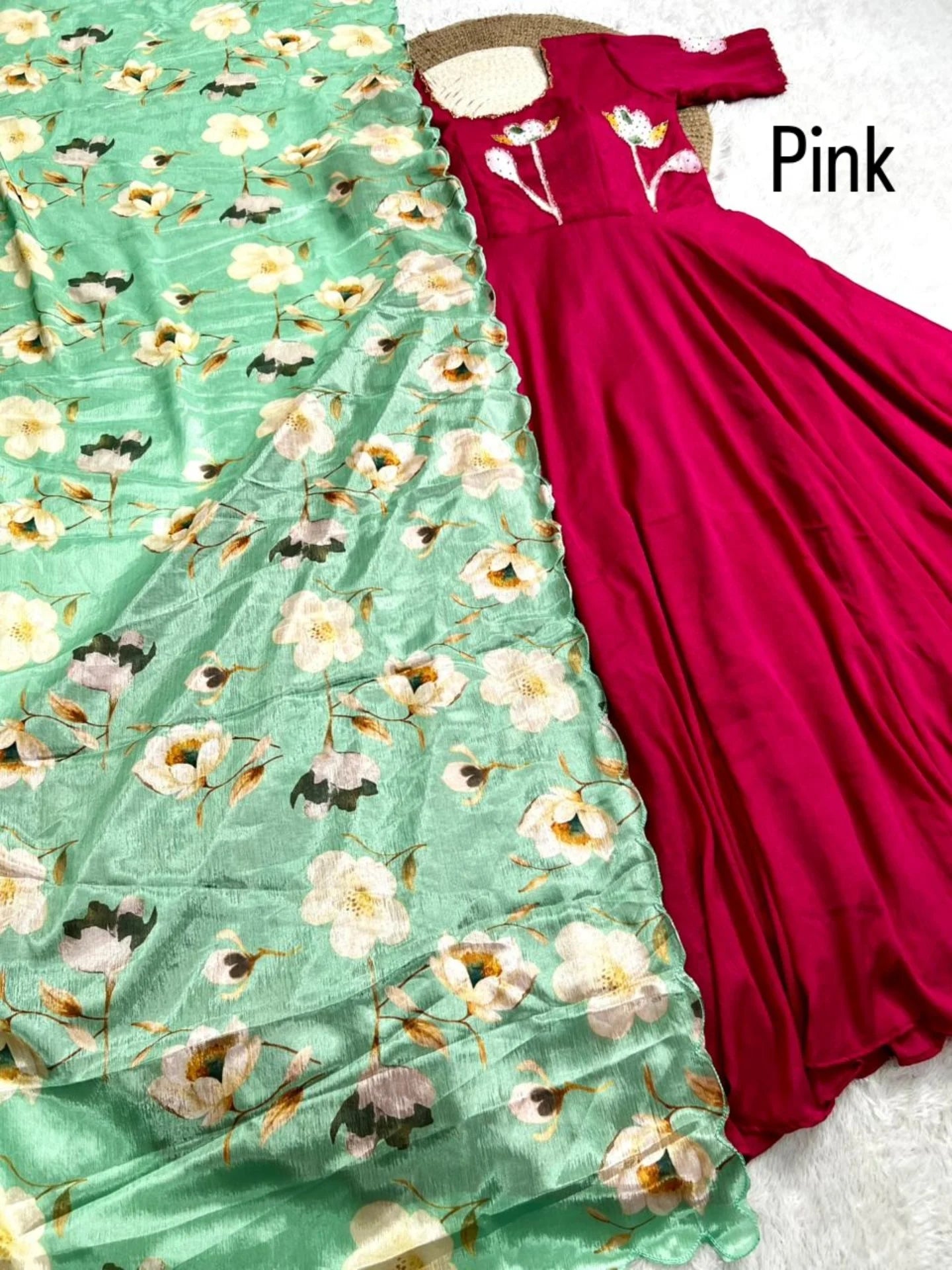 Dazzle : Grand frocks maggam worked