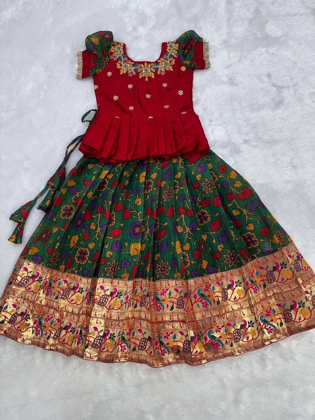 Chanchala : Kalamkari paithani frock