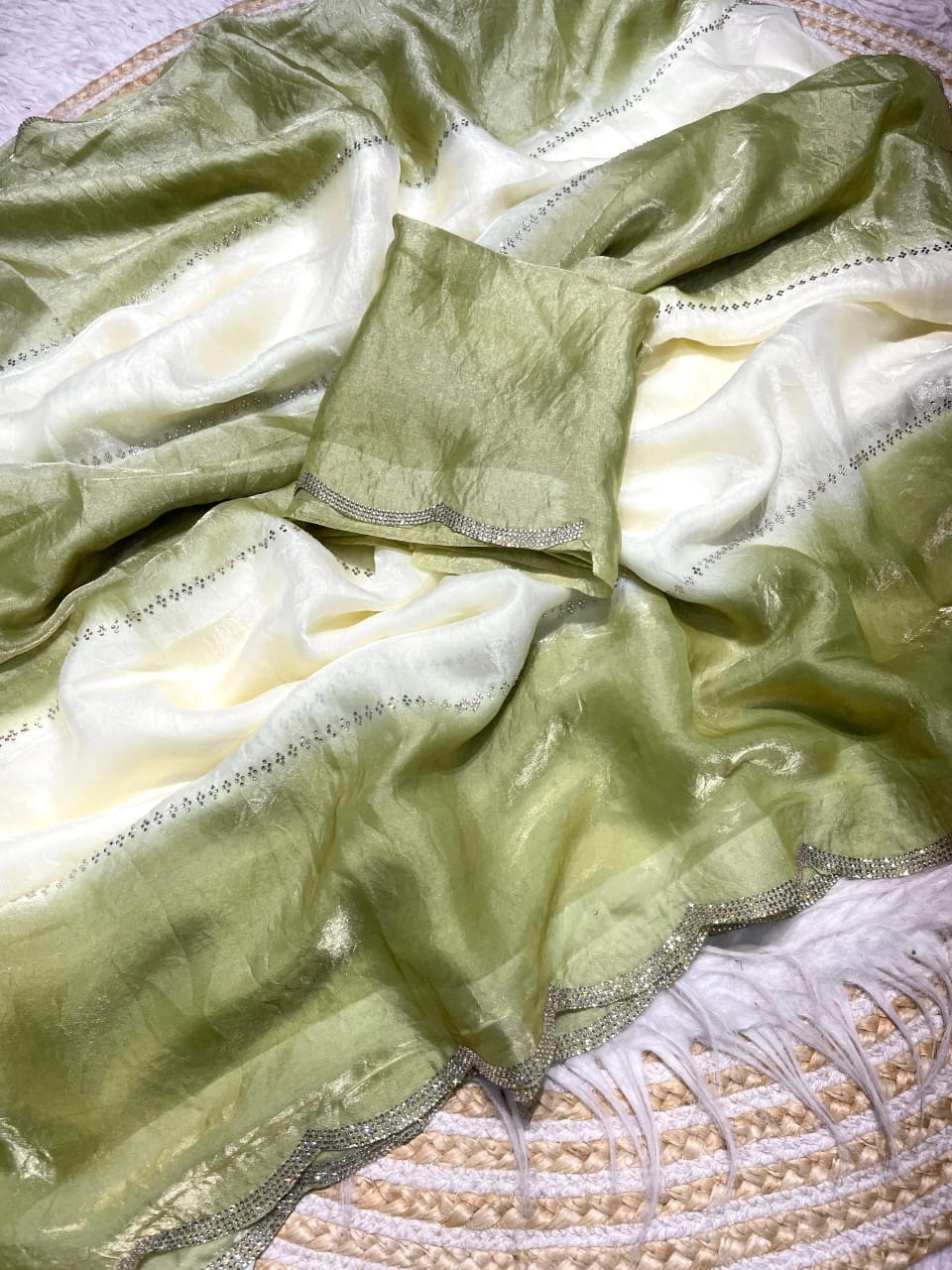 Rose Milk sarees 💕