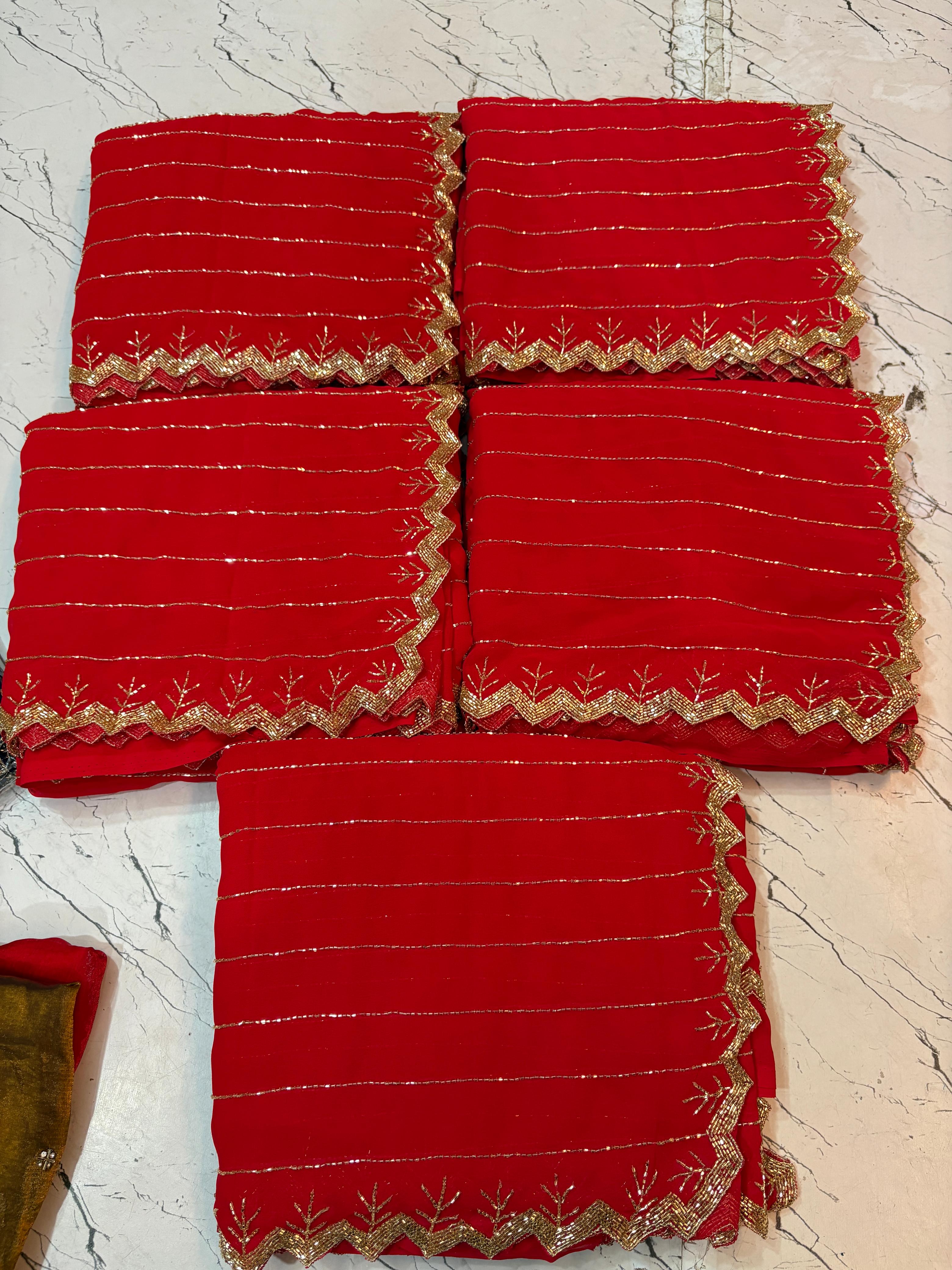 Rezina : Georgette handwork saree