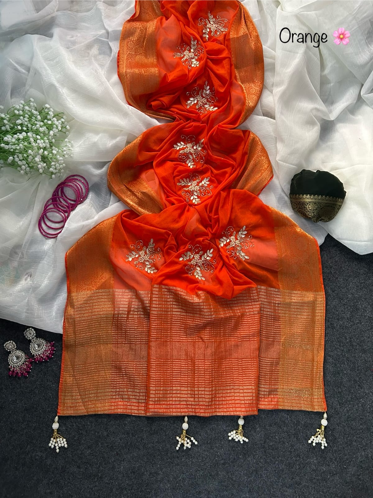 Anika : chinnon saree