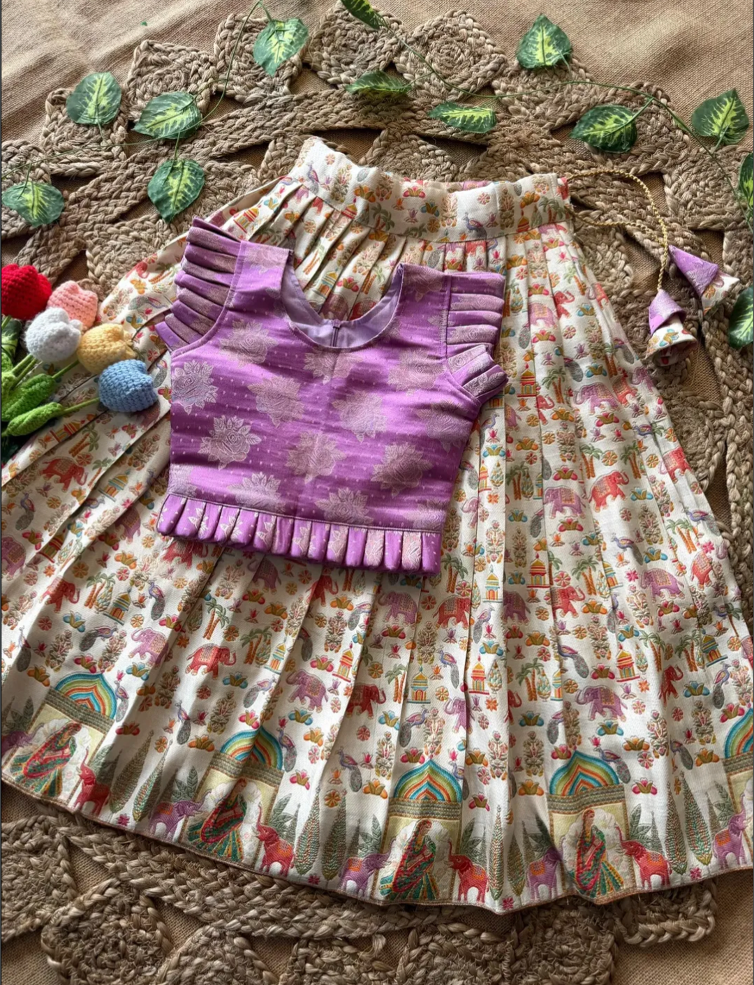 Gaji silk lehenga