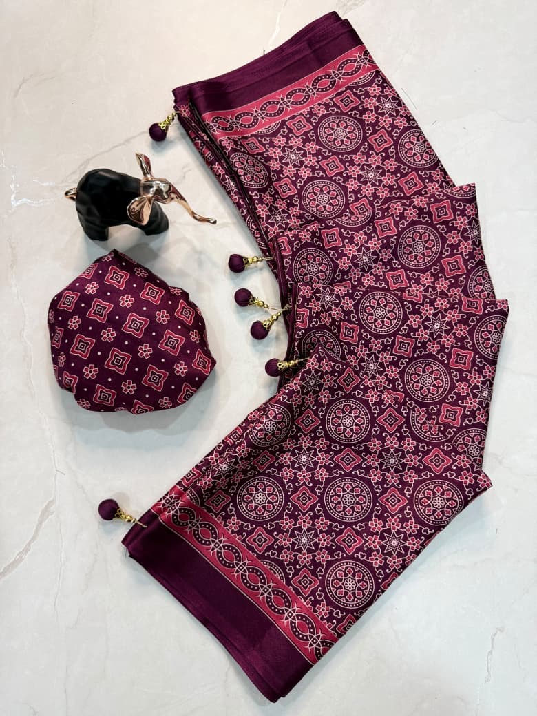 Anshika : Ajrak sarees