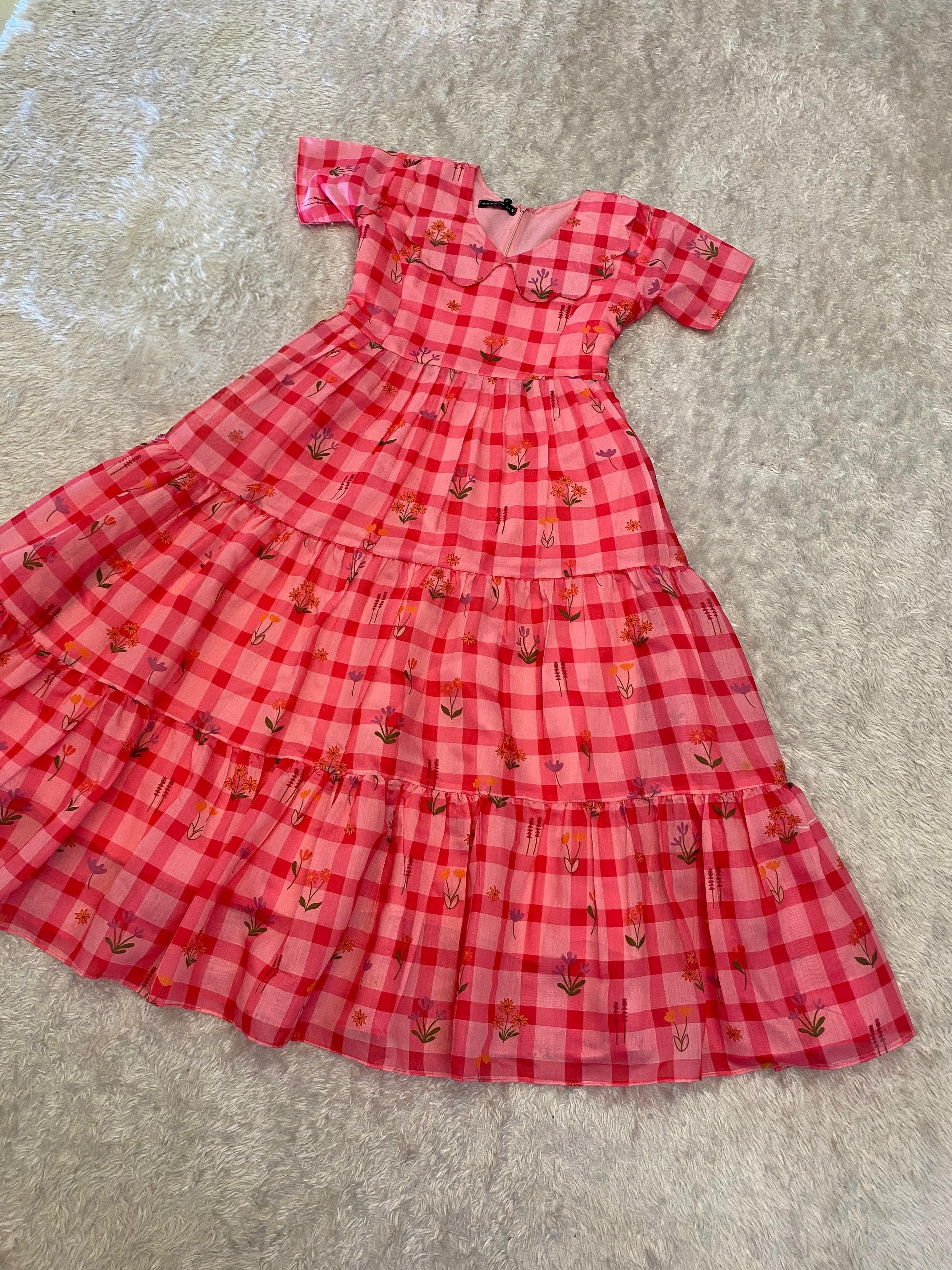 Lyla: Soft Mul chandheri frock 💚💕