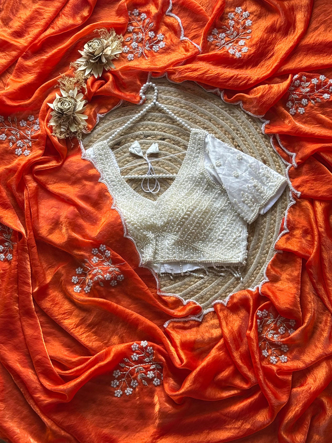 Senorita : saree pearl blouse