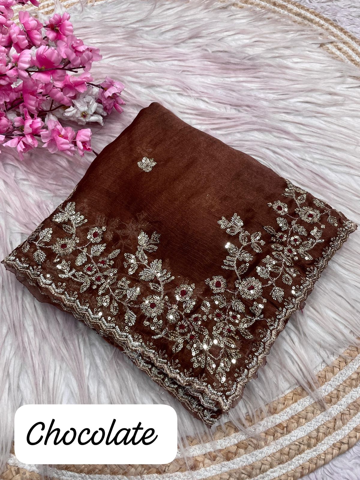 Choclate Beauty sarees