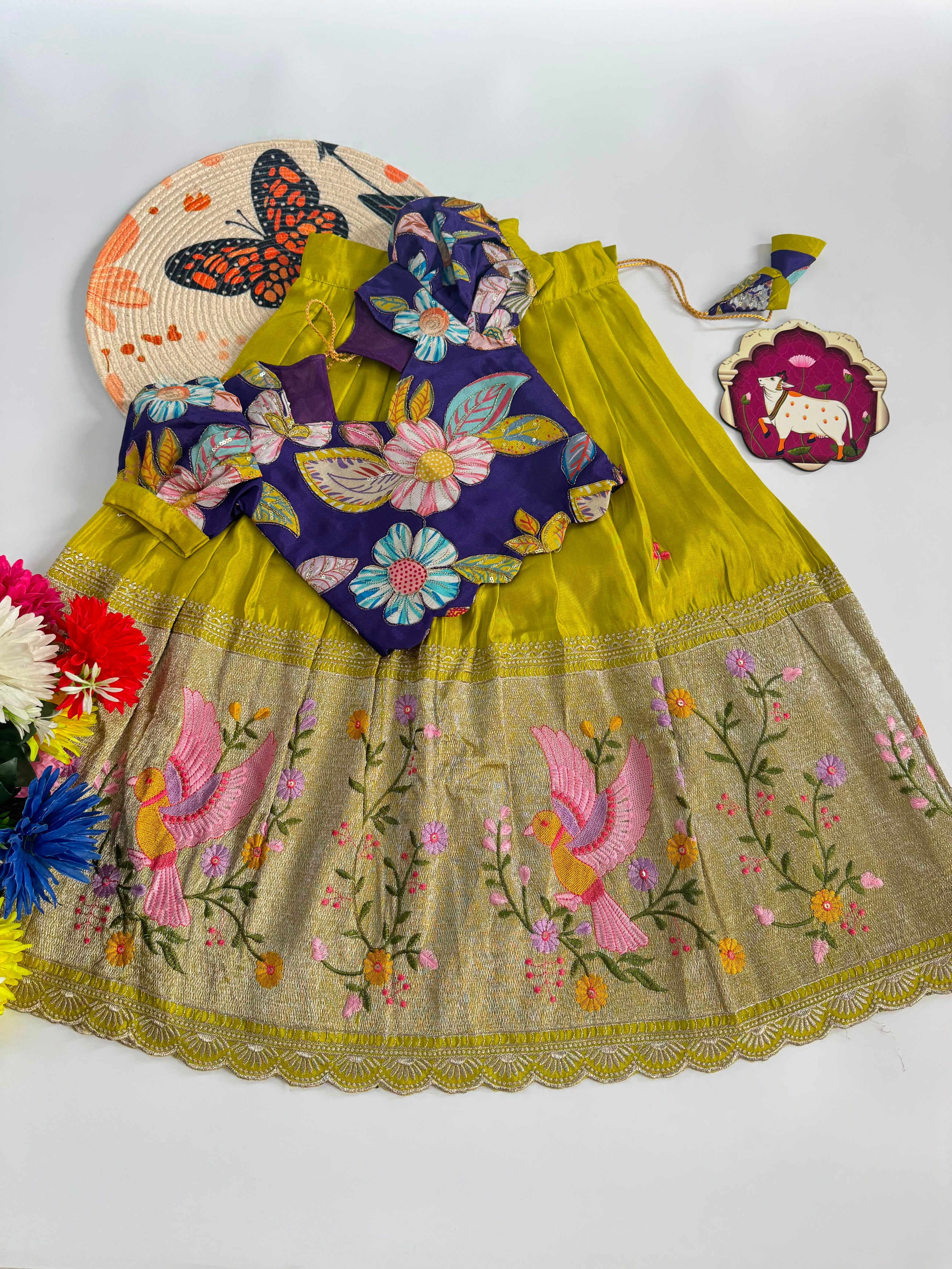 Janani : Premium Kids Lehenga