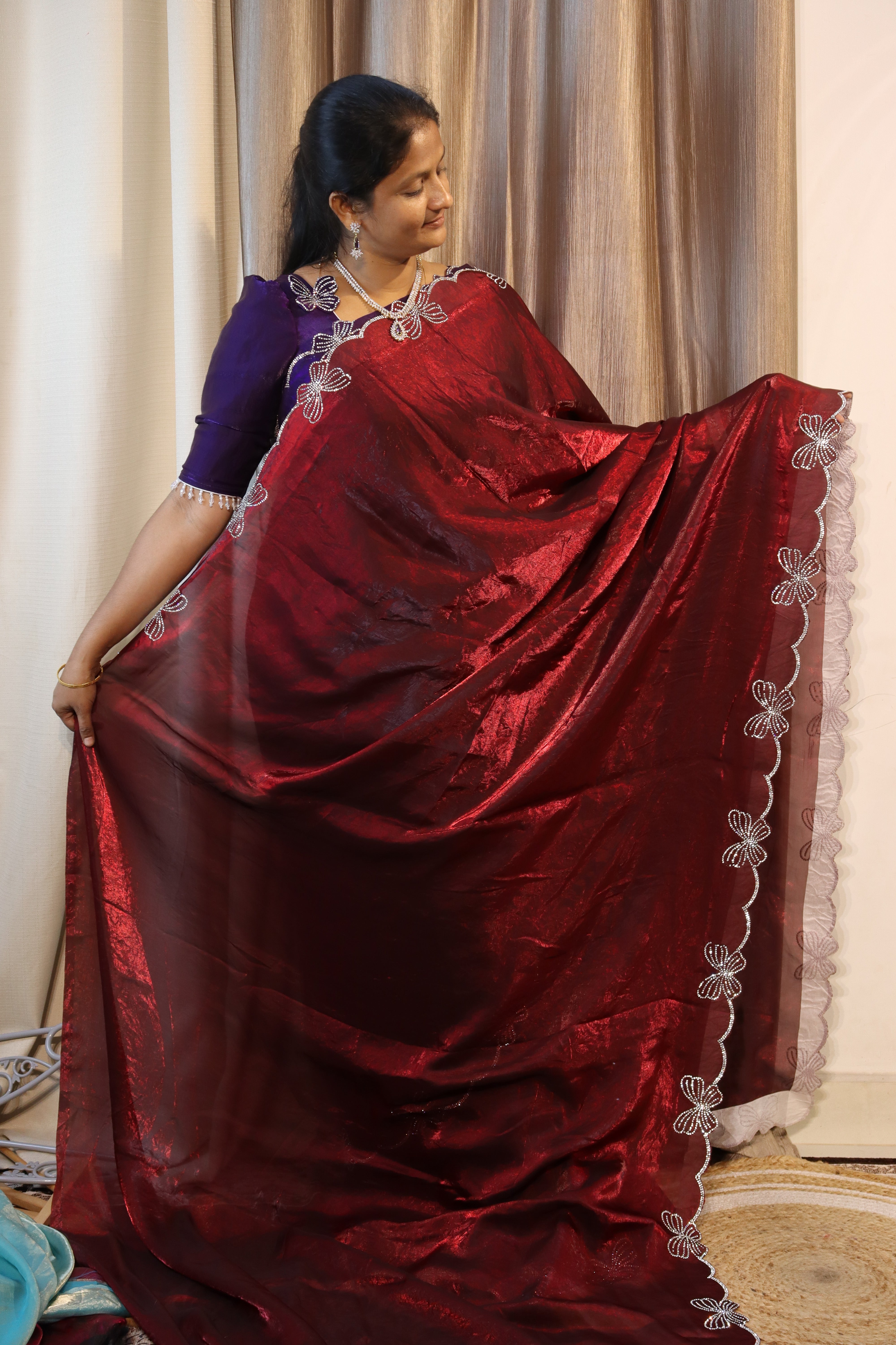 Butterfly Space Silk sarees