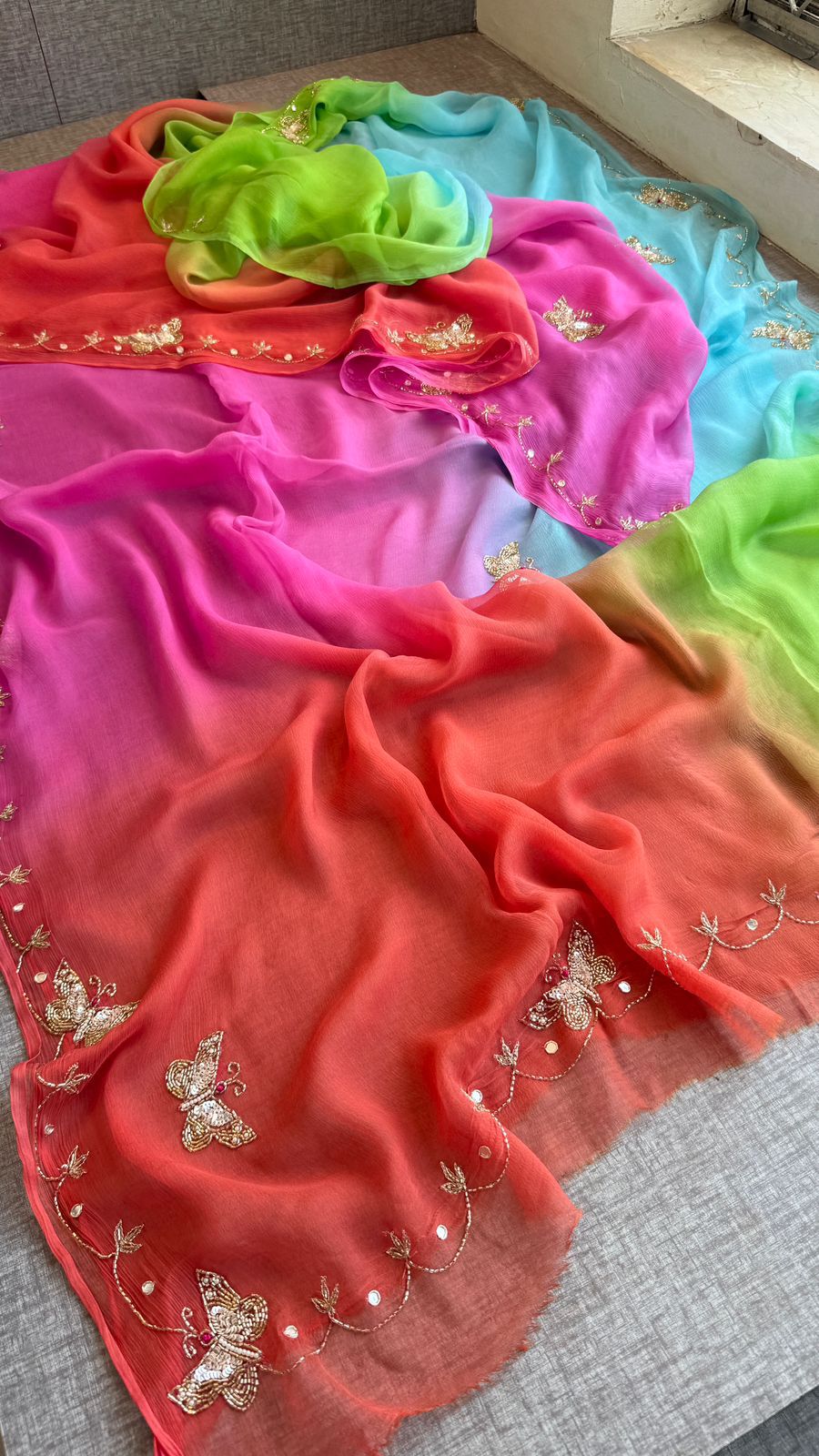 Sheela:  Chiffon sarees