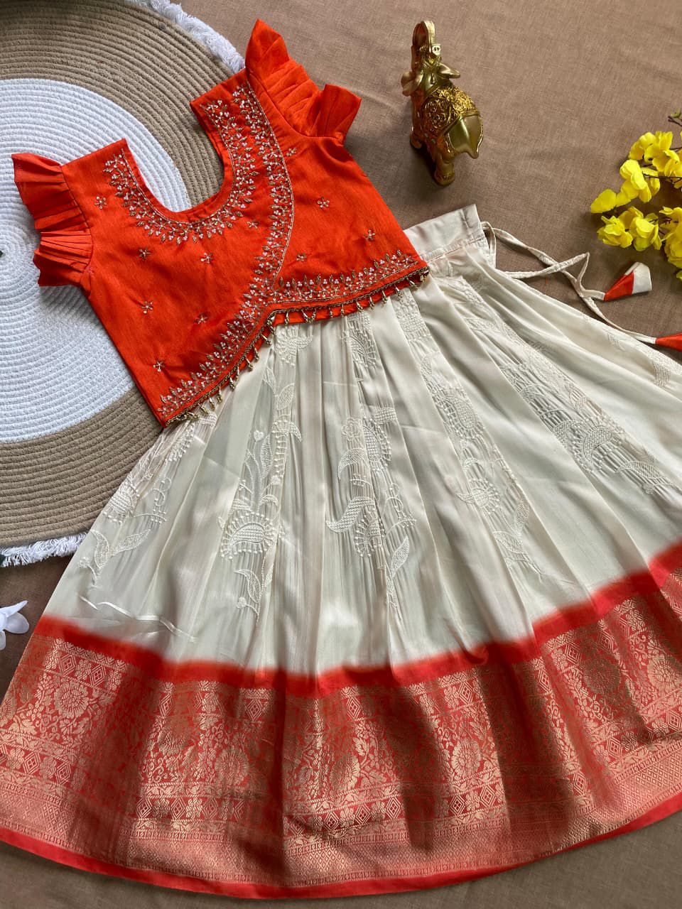 Kundanapu Bomma Kids Lehengas