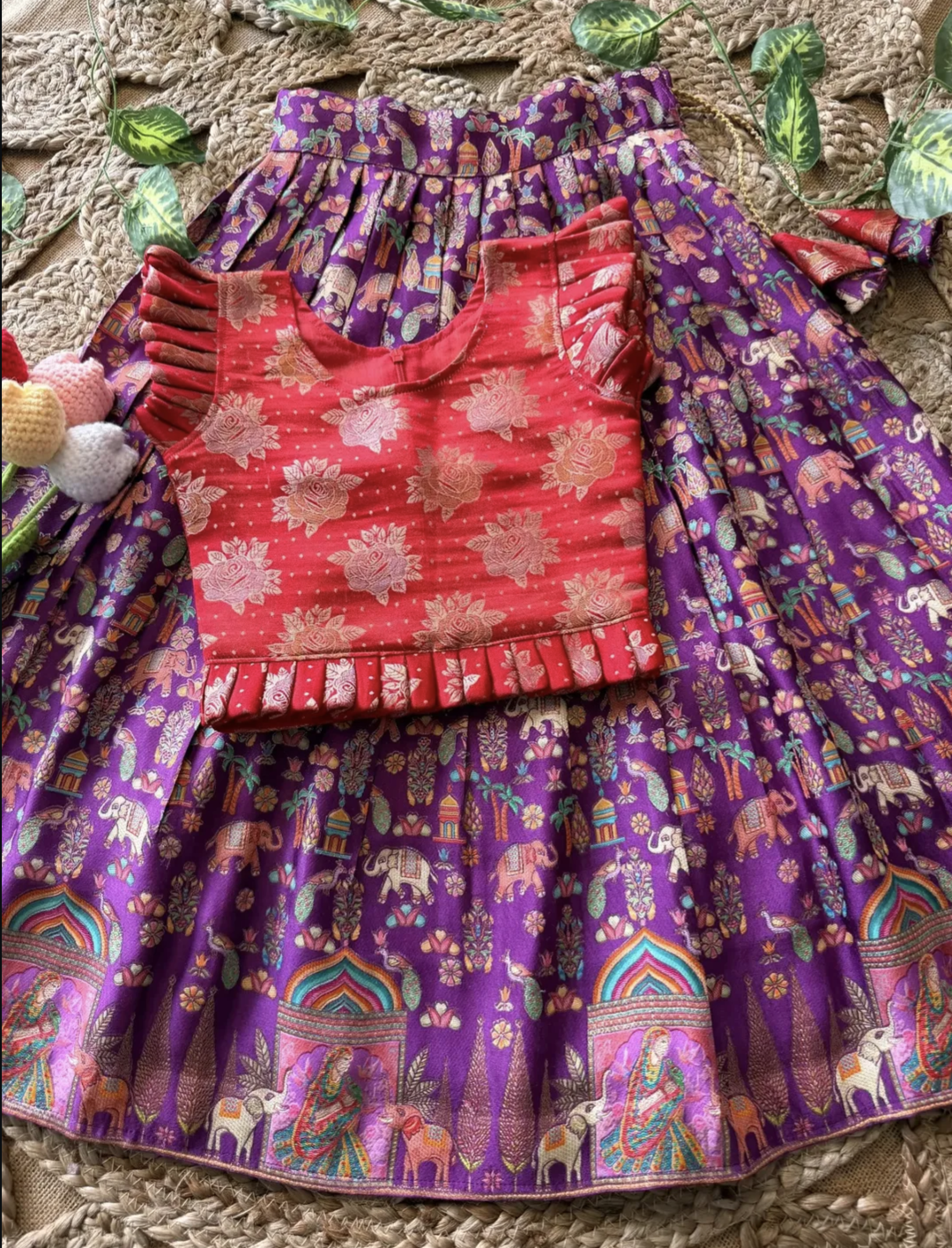 Gaji silk lehenga