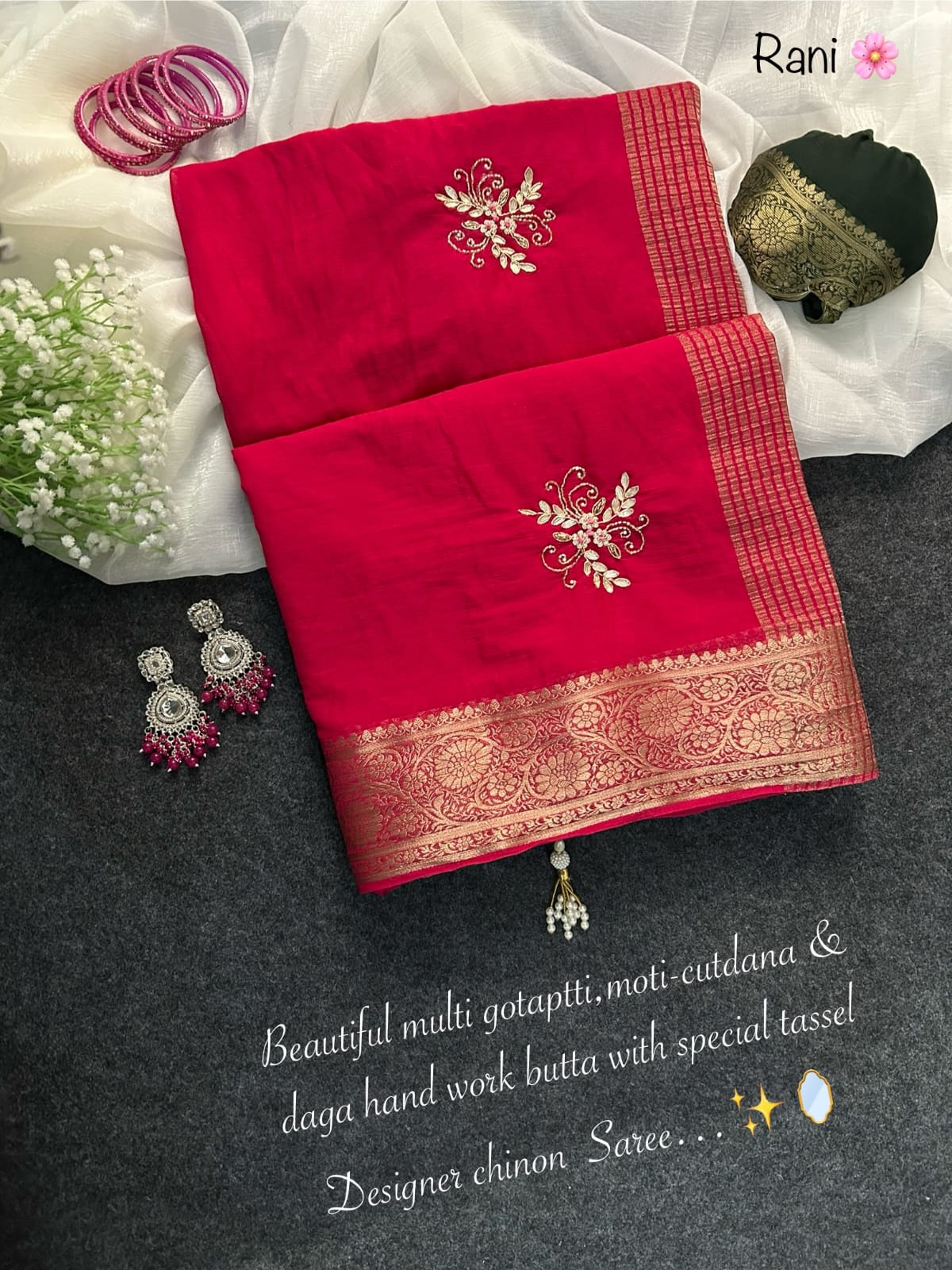 Anika : chinnon saree