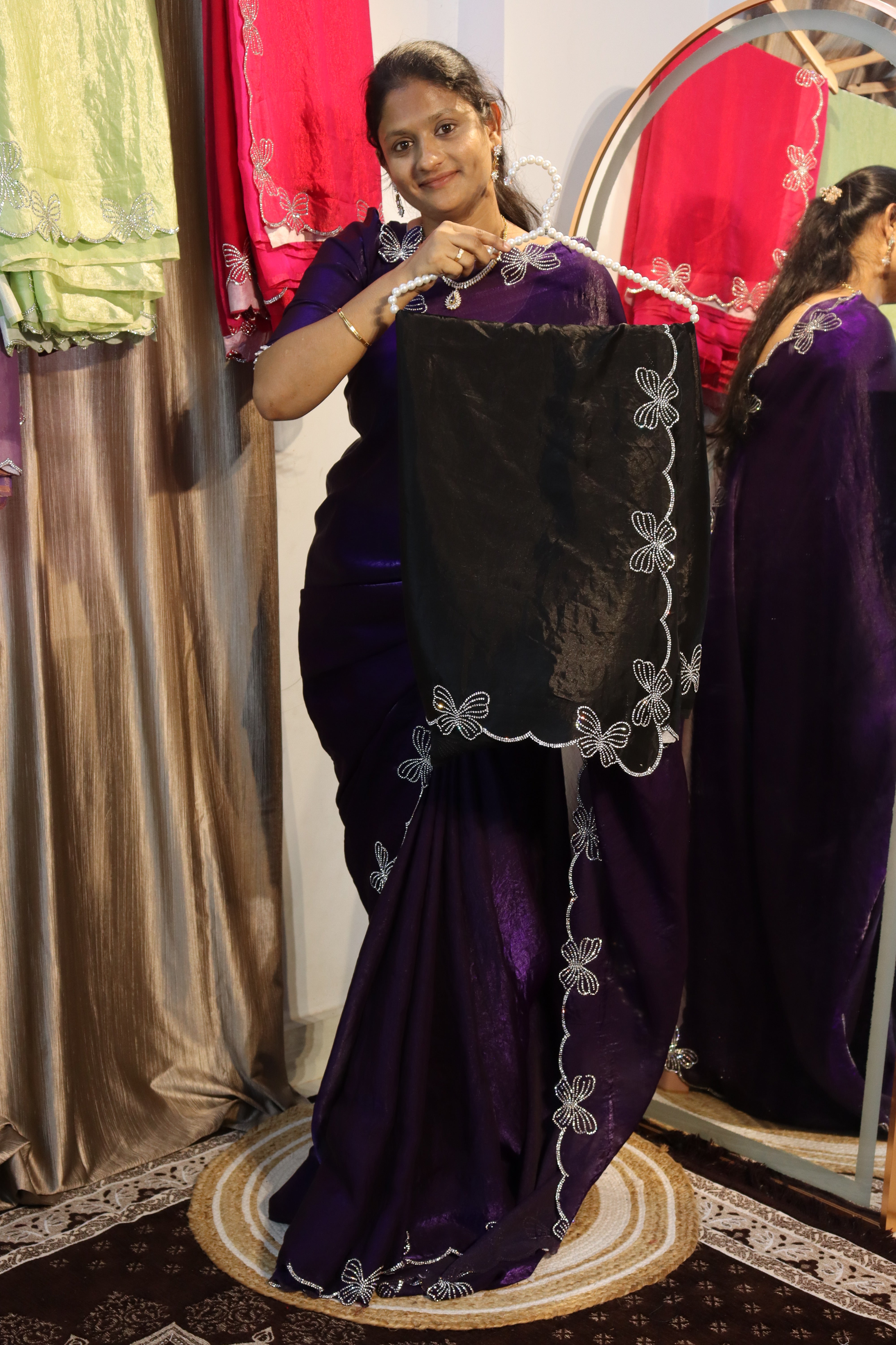 Butterfly Space Silk sarees