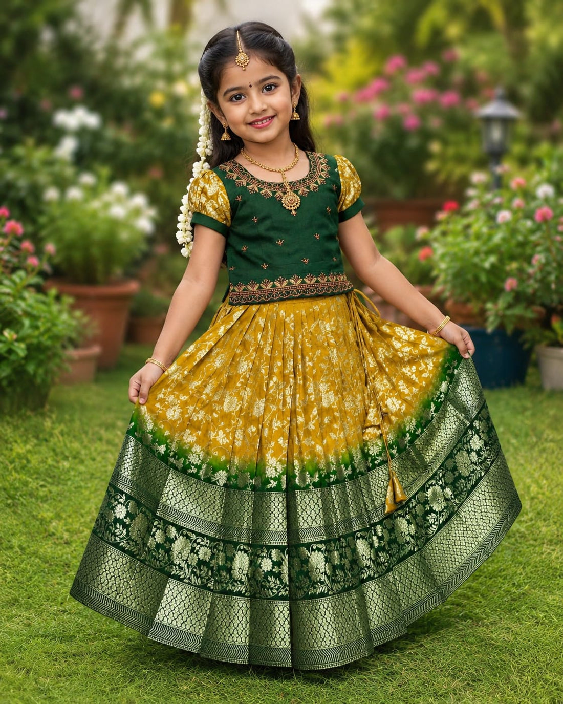 Sarayu : Traditional half saree