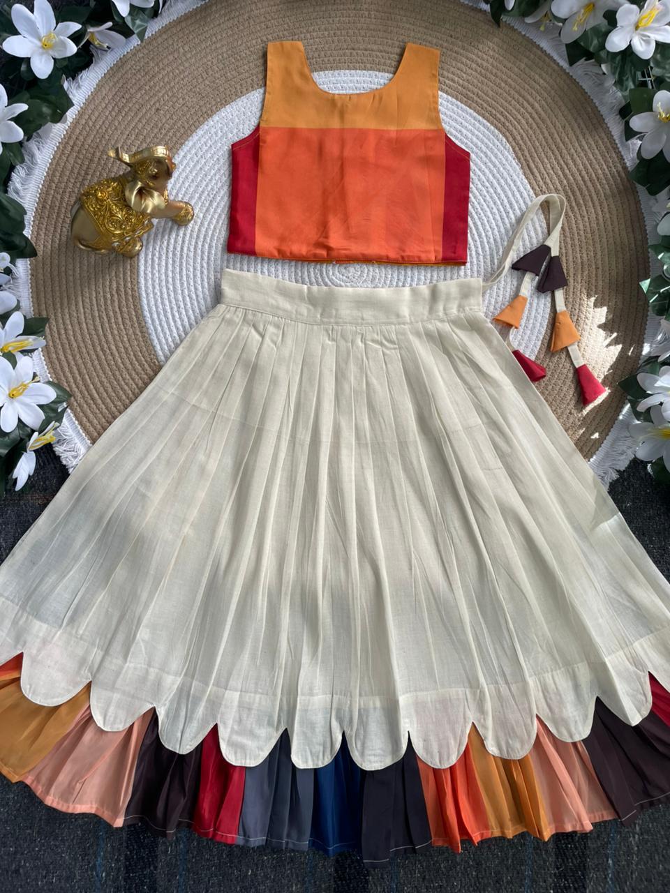 Kanakambaram petal : Kids Outfit