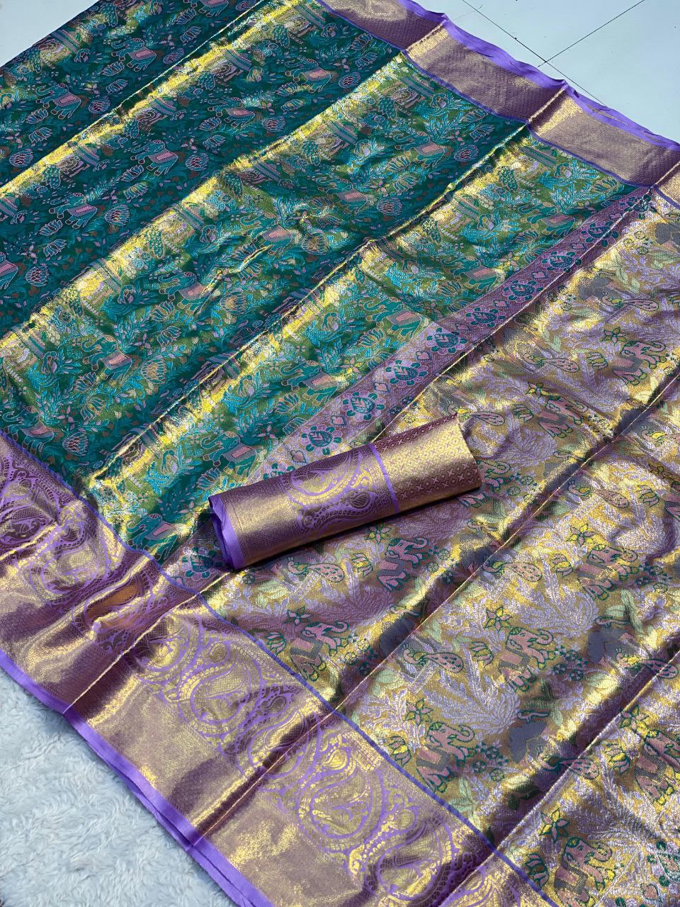 Semi Kanchi silk sarees